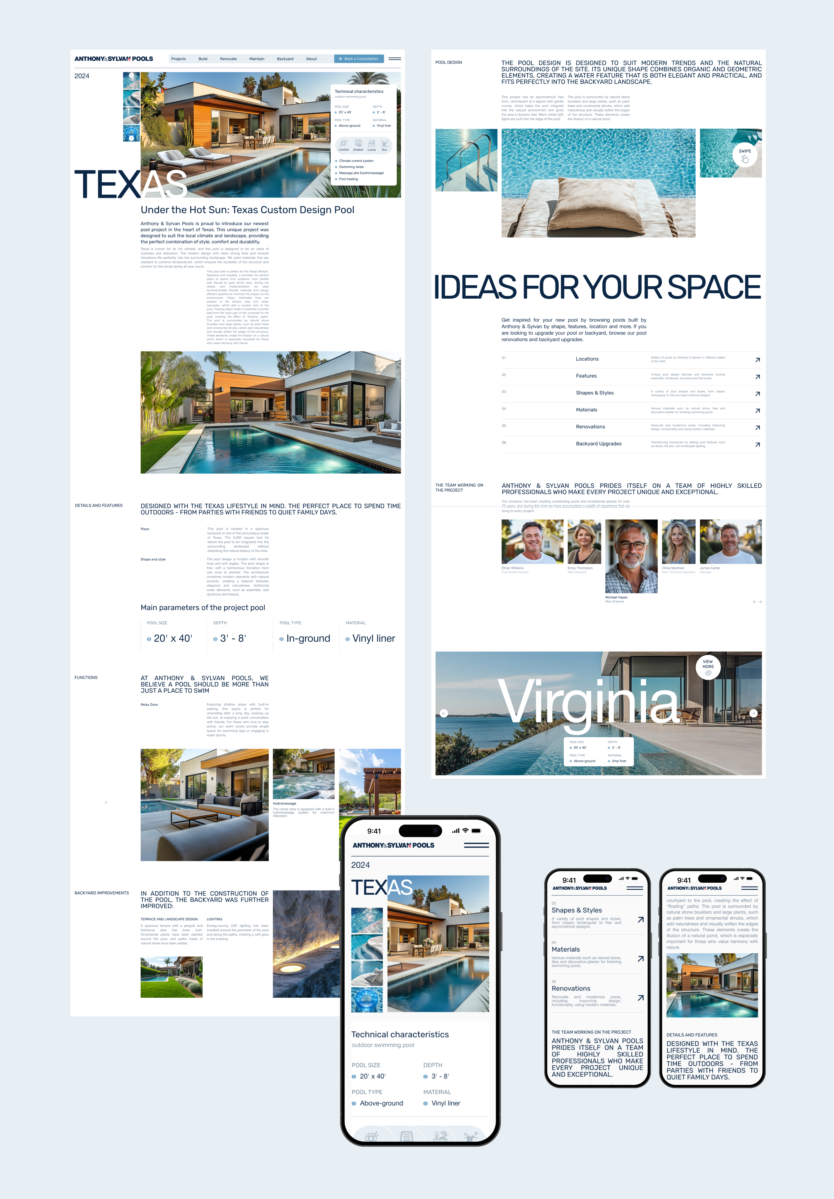 Anthony & Sylvan Pools Corporate Website Redesign — Изображение №6 — Интерфейсы, Брендинг на Dprofile