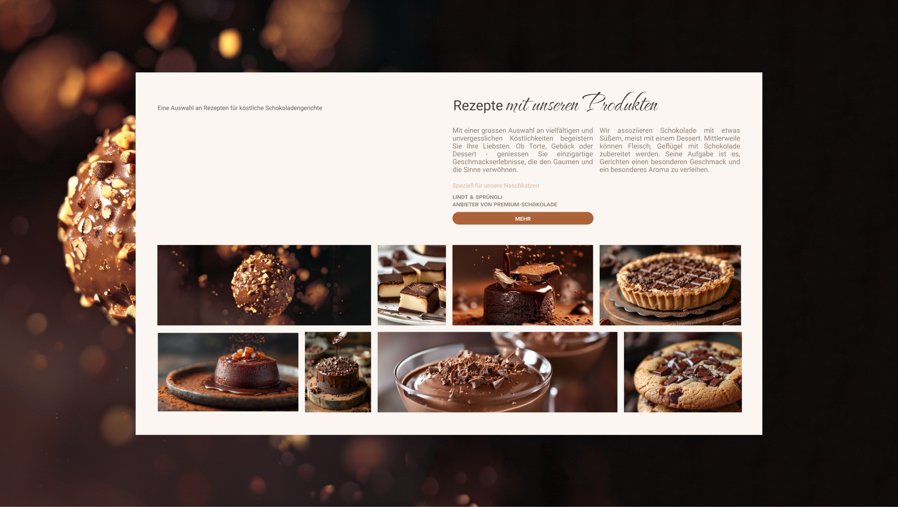 Lindt's Digital Sweet Luxury: UI/UX Design — Изображение №13 — Интерфейсы, Брендинг на Dprofile