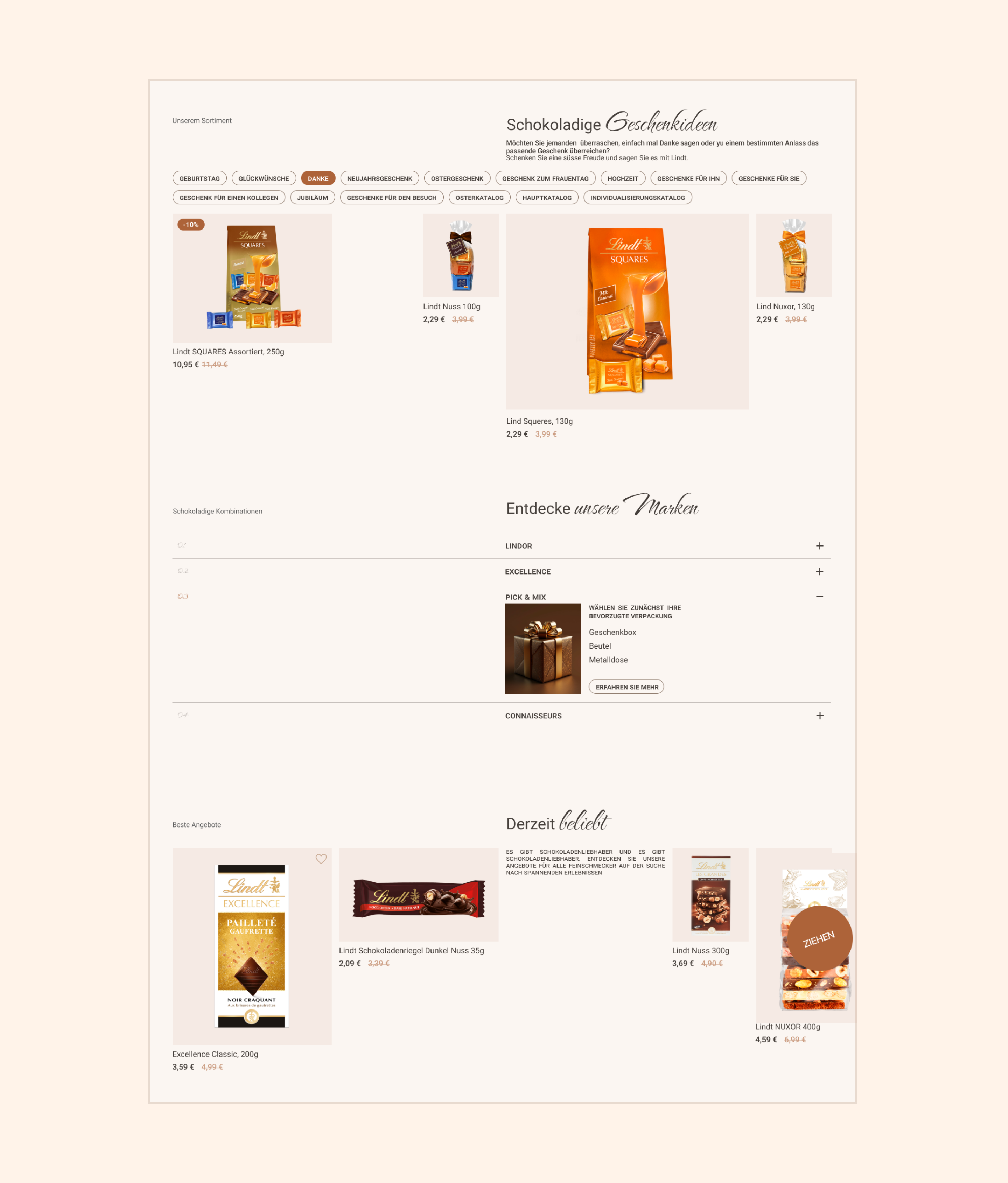 Lindt's Digital Sweet Luxury: UI/UX Design — Изображение №19 — Интерфейсы, Брендинг на Dprofile