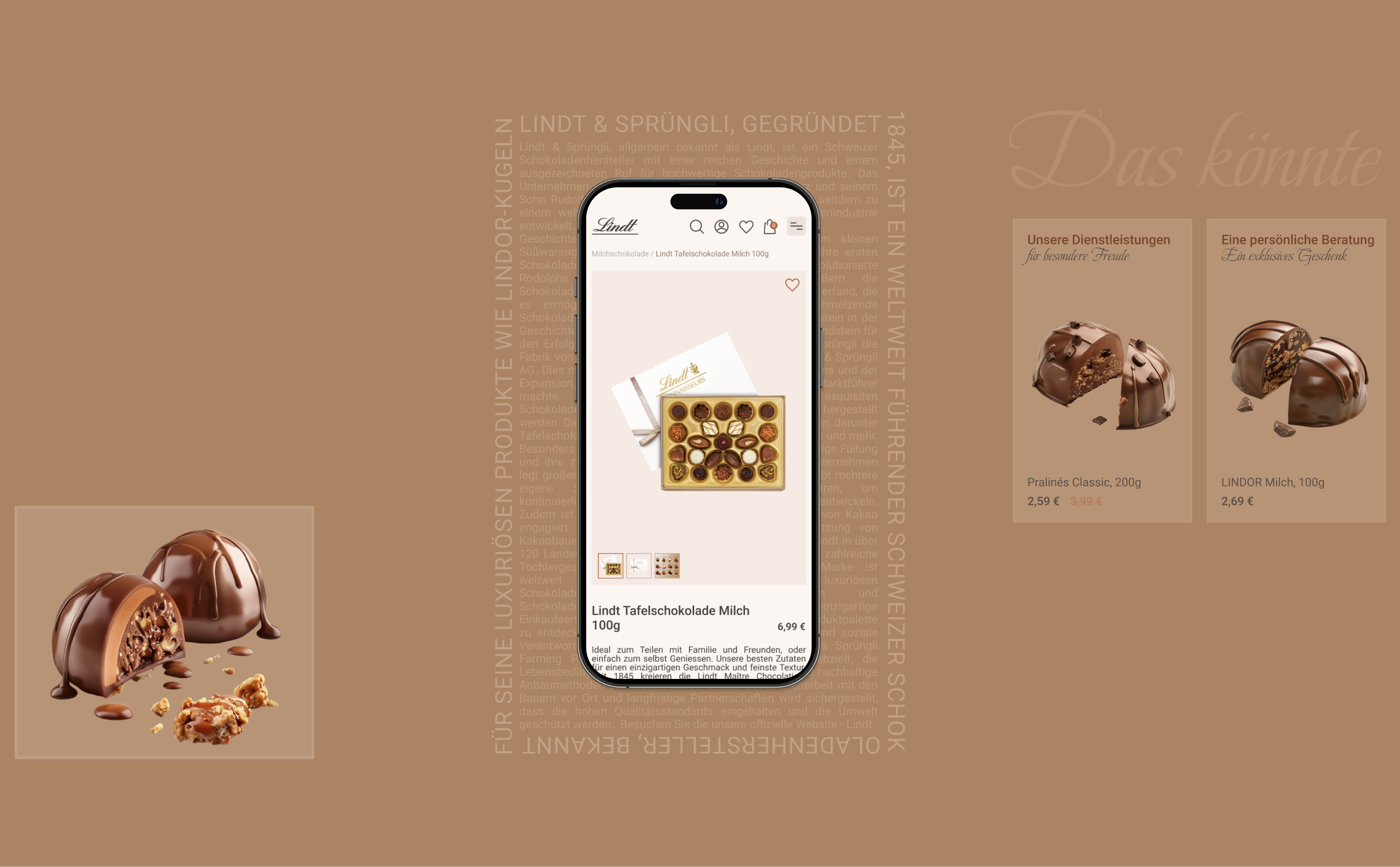Lindt's Digital Sweet Luxury: UI/UX Design — Изображение №9 — Интерфейсы, Брендинг на Dprofile