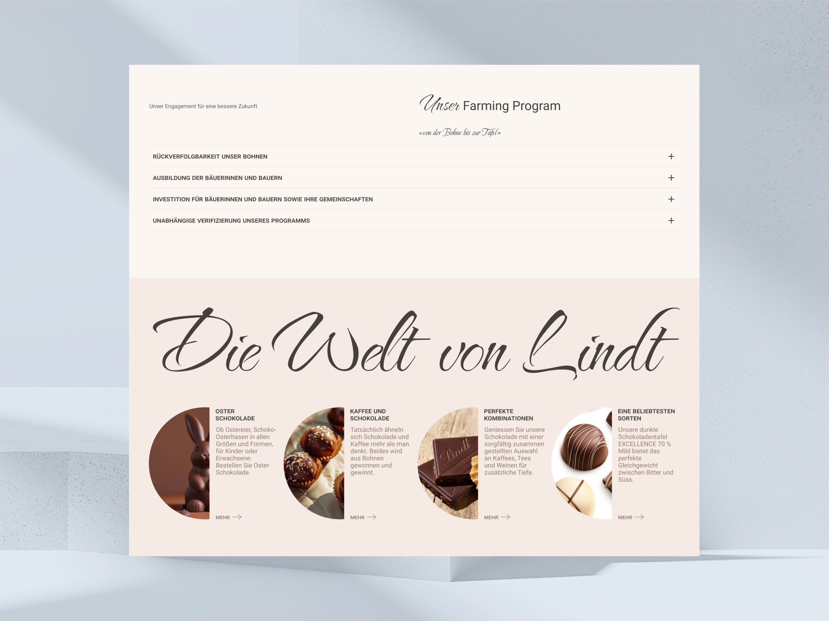 Lindt's Digital Sweet Luxury: UI/UX Design — Изображение №15 — Интерфейсы, Брендинг на Dprofile