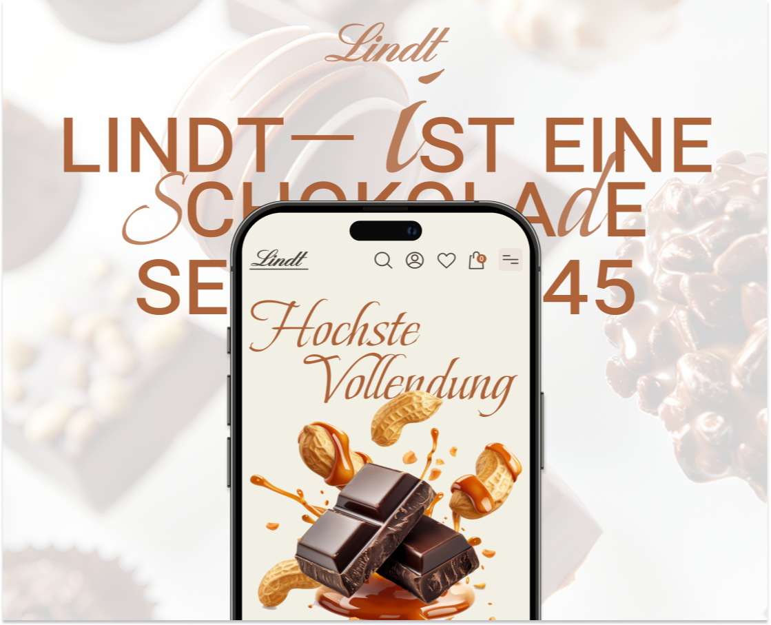 Lindt's Digital Sweet Luxury: UI/UX Design — Интерфейсы, Брендинг на Dprofile
