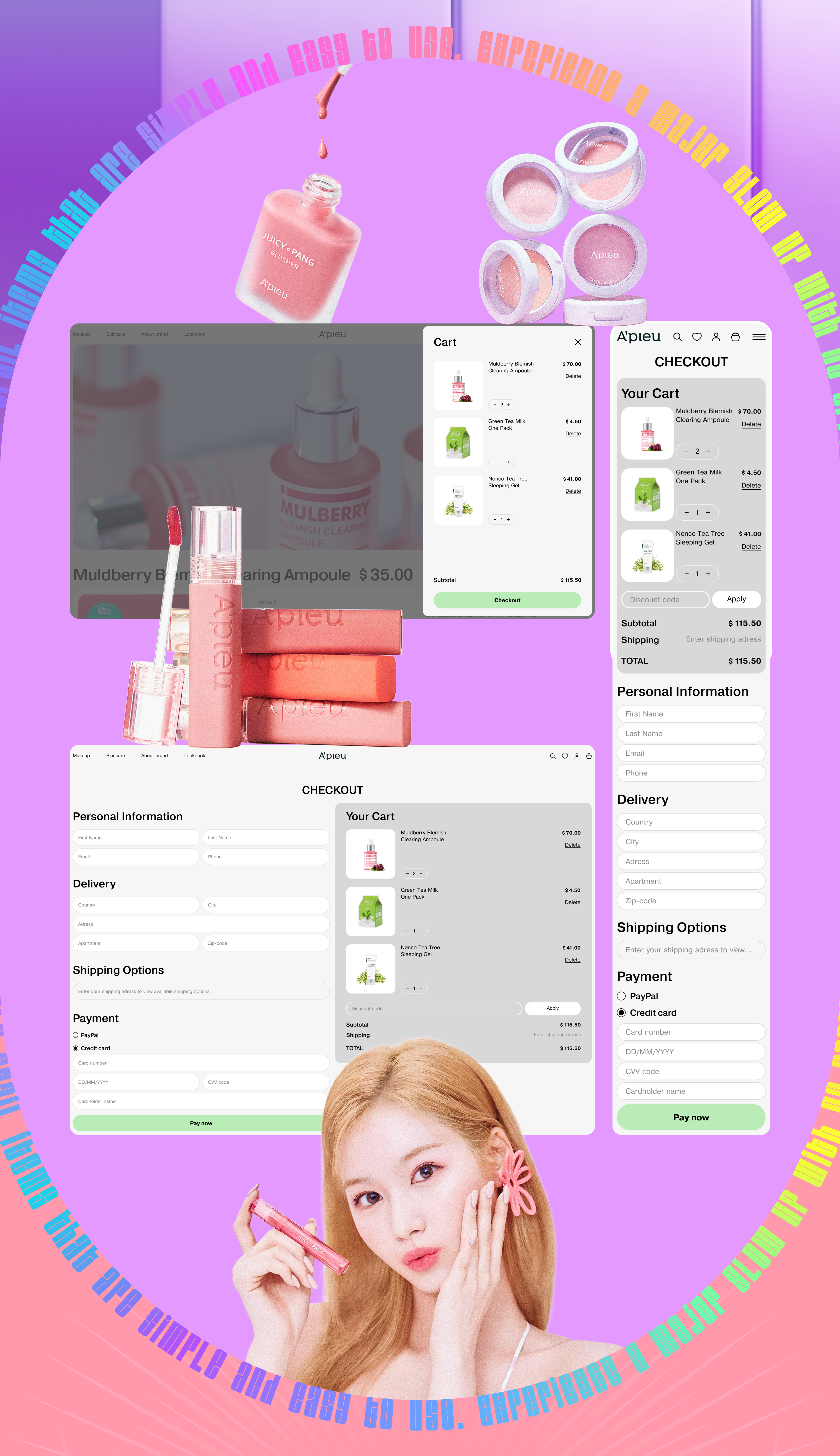 A'pieu / E-commerce — Изображение №10 — Интерфейсы, Брендинг на Dprofile
