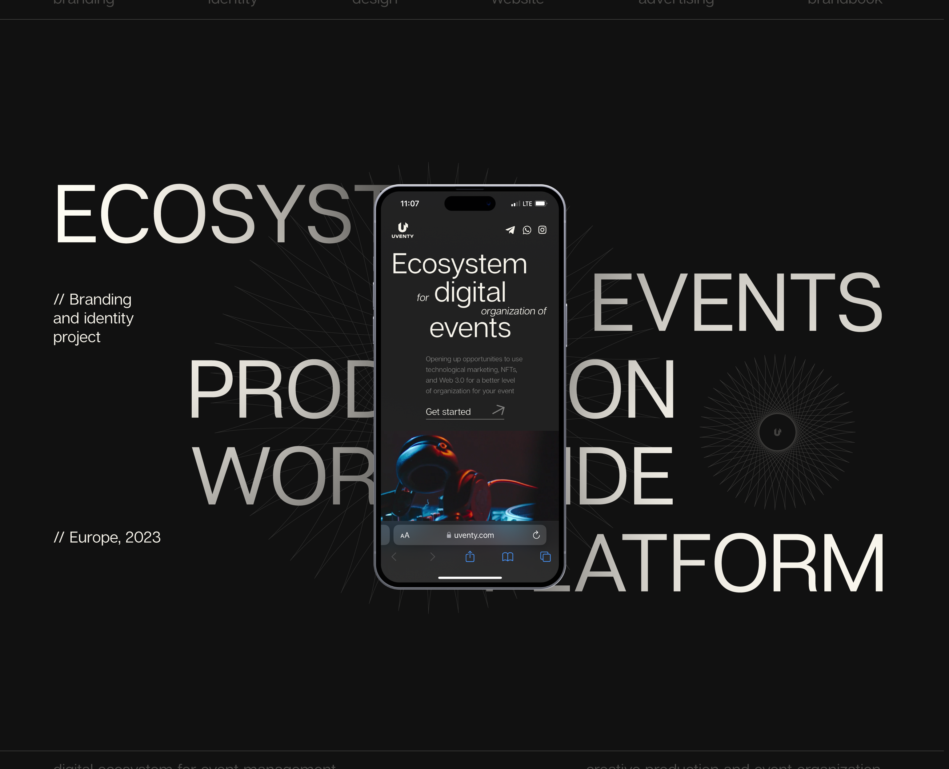UVENTY: БРЕНДИНГ И САЙТ — Интерфейсы, Брендинг на Dprofile