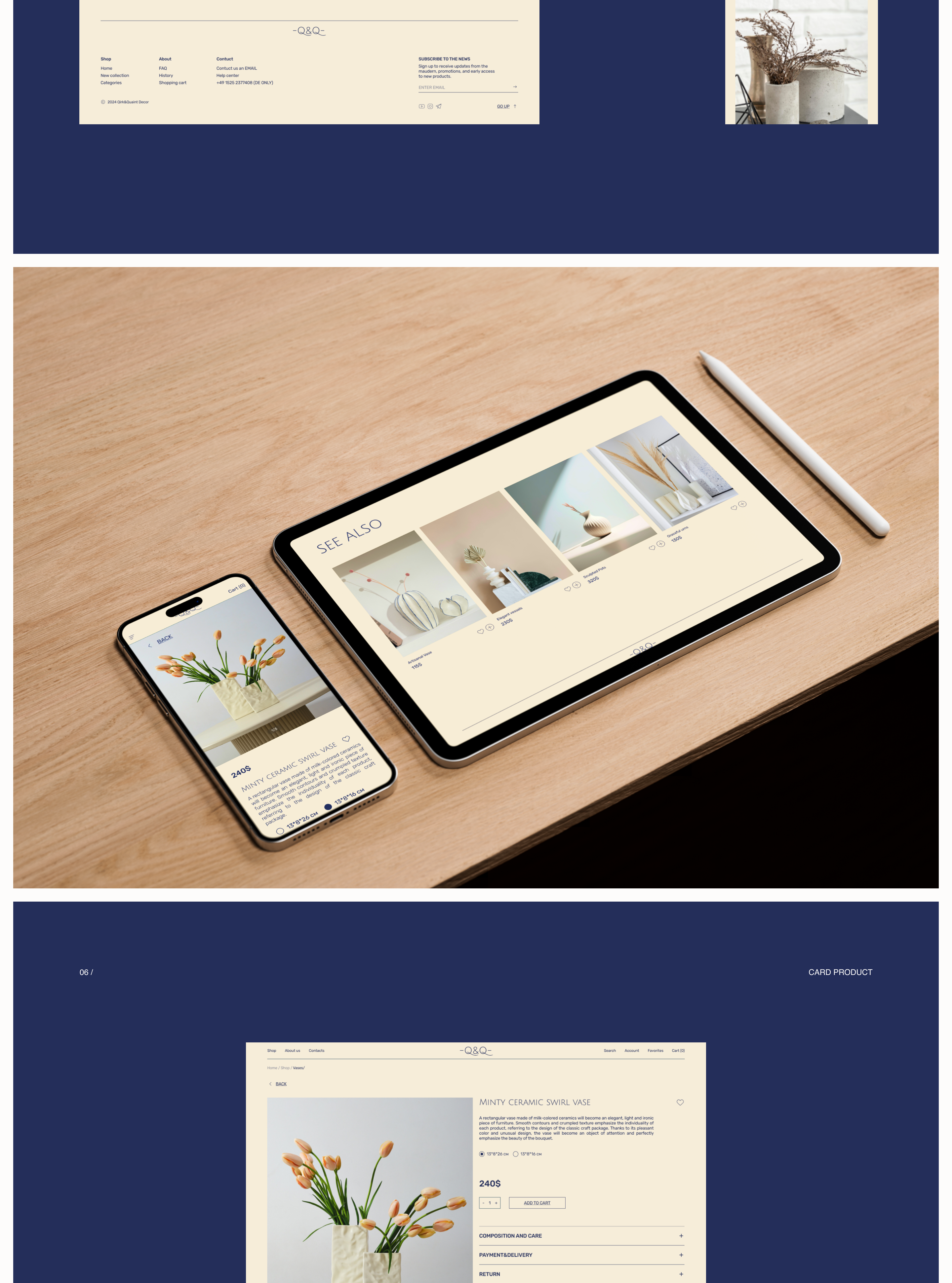 E-commerce / Qirk&Quaint decor — Изображение №6 — Интерфейсы на Dprofile