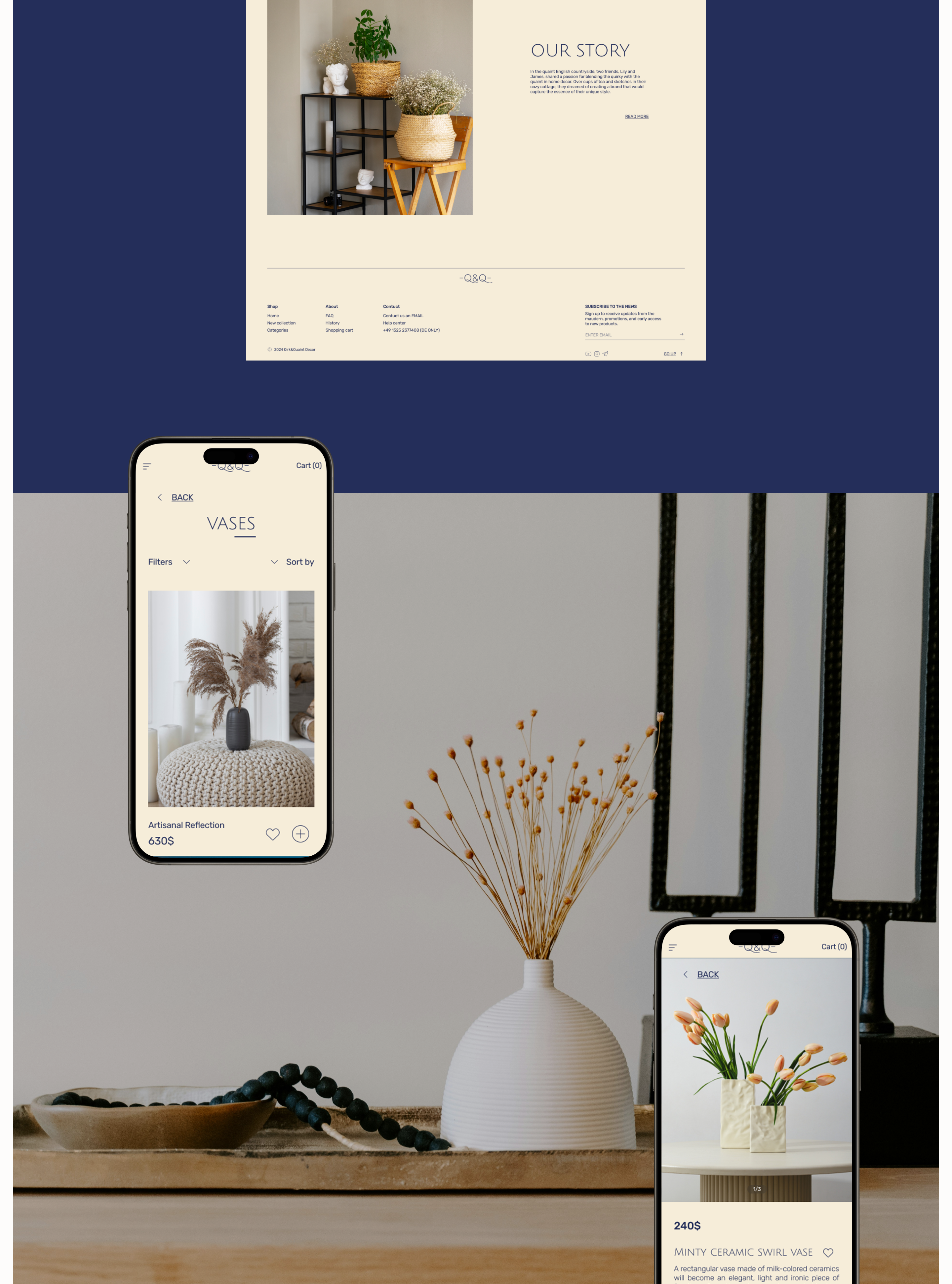 E-commerce / Qirk&Quaint decor — Изображение №4 — Интерфейсы на Dprofile