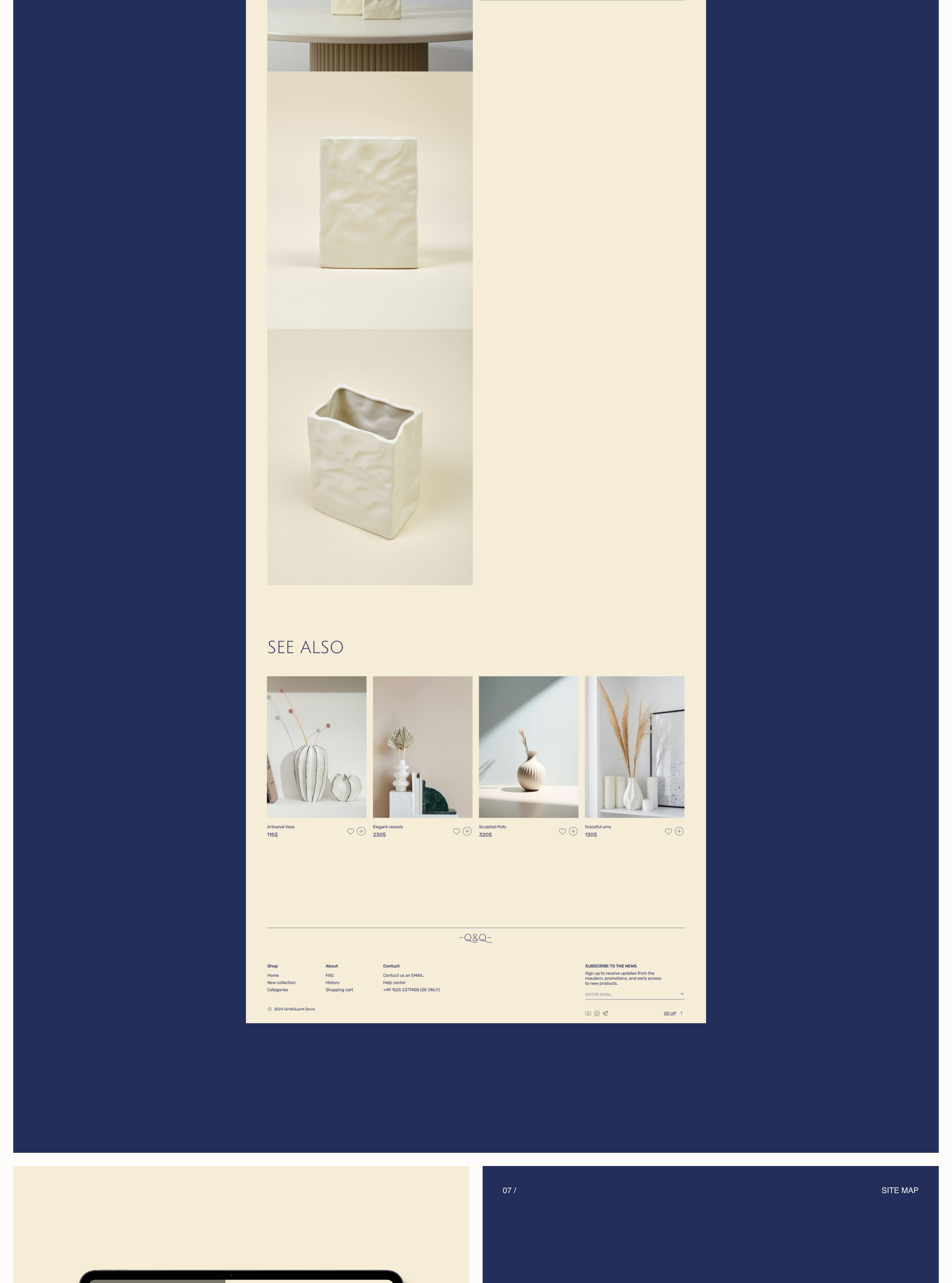 E-commerce / Qirk&Quaint decor — Изображение №7 — Интерфейсы на Dprofile