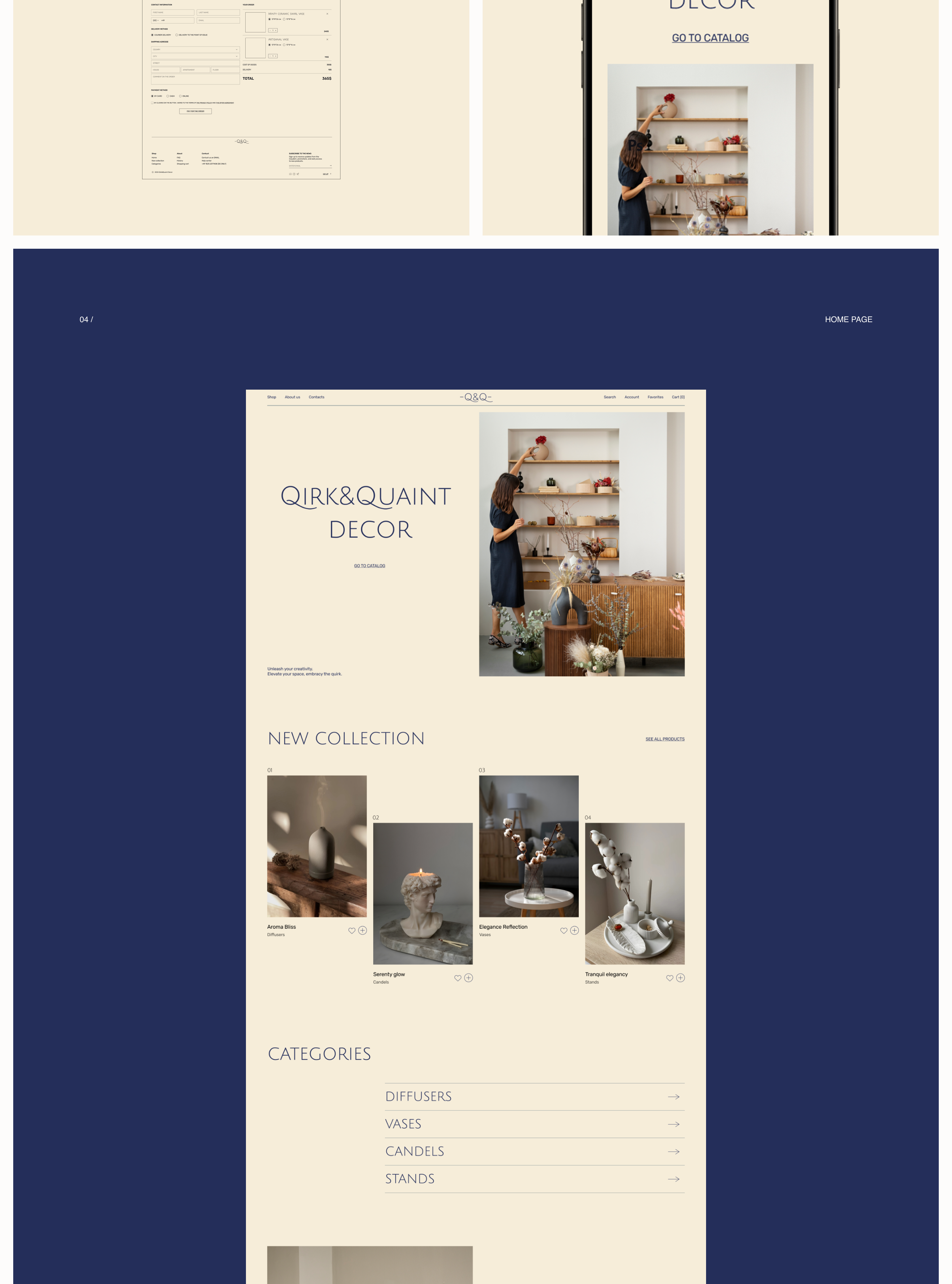 E-commerce / Qirk&Quaint decor — Изображение №3 — Интерфейсы на Dprofile