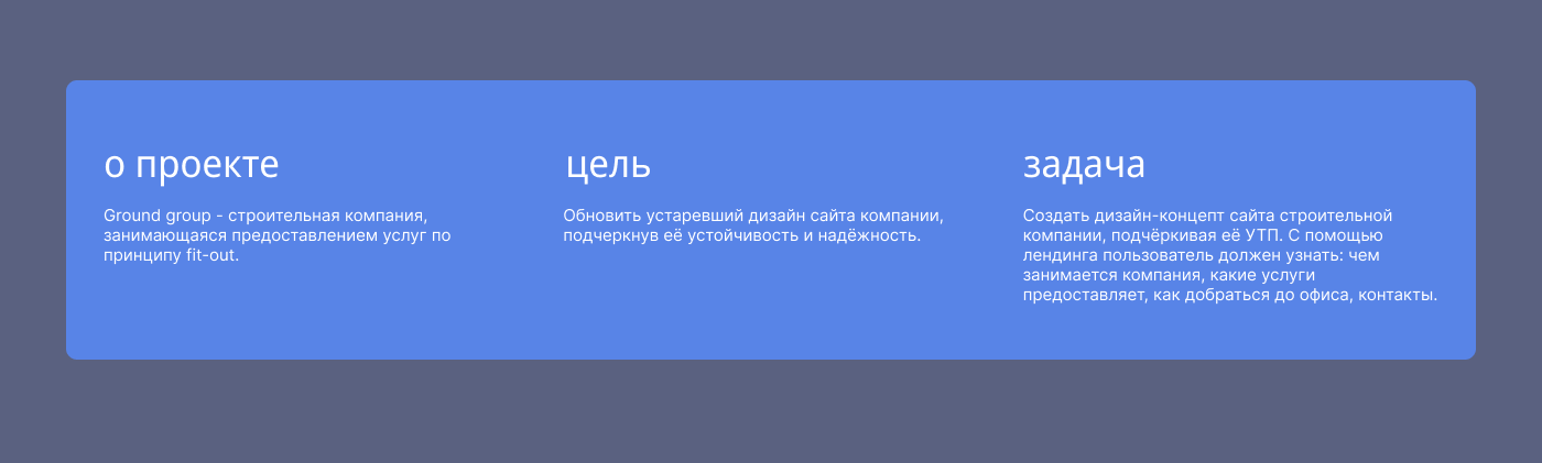 Дизайн-концепт сайта строительной компании — Изображение №2 — Интерфейсы на Dprofile