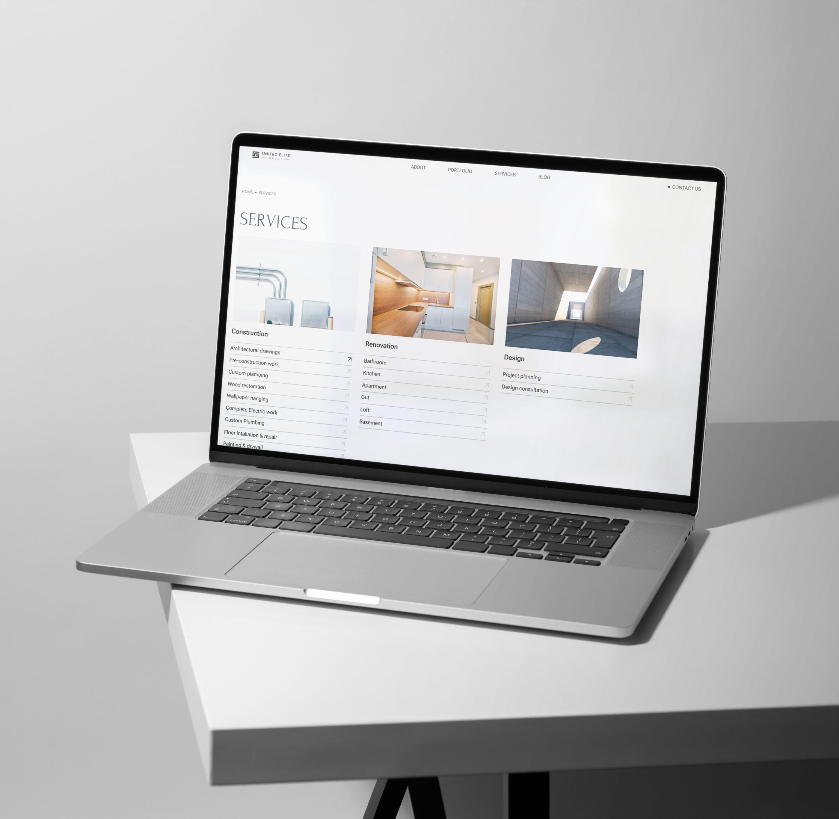 United Elite Group. Redesign of web-site for NYC brand — Изображение №10 — Интерфейсы на Dprofile