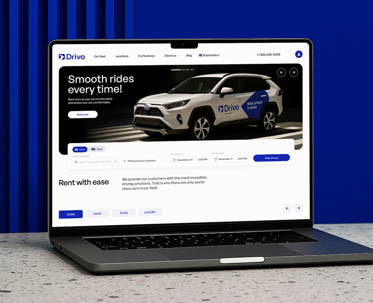 Drivo – UX/UI редизайн сайта — Интерфейсы на Dprofile