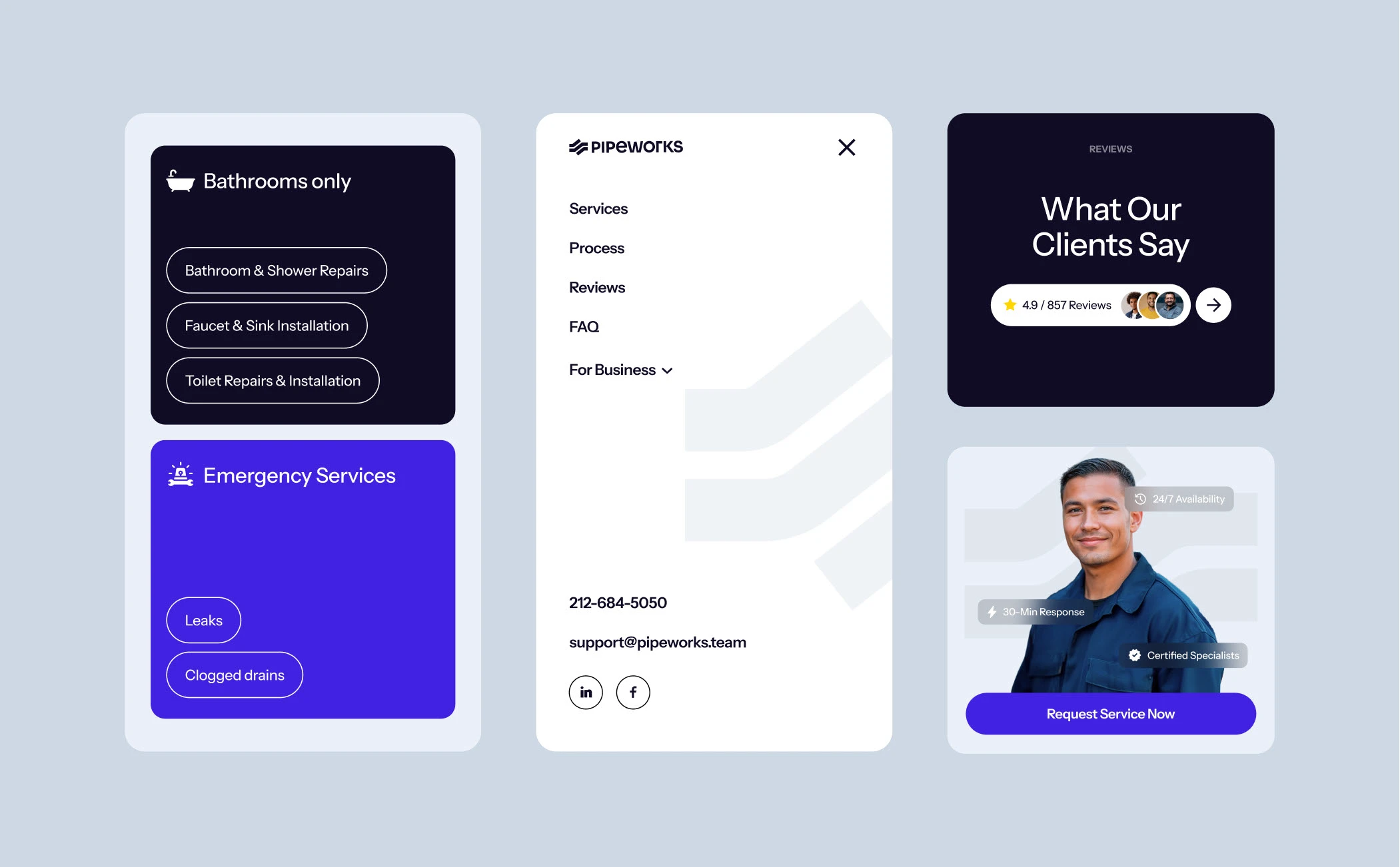 Pipeworks – Brand Identity & Website Development — Изображение №5 — Интерфейсы, Брендинг на Dprofile
