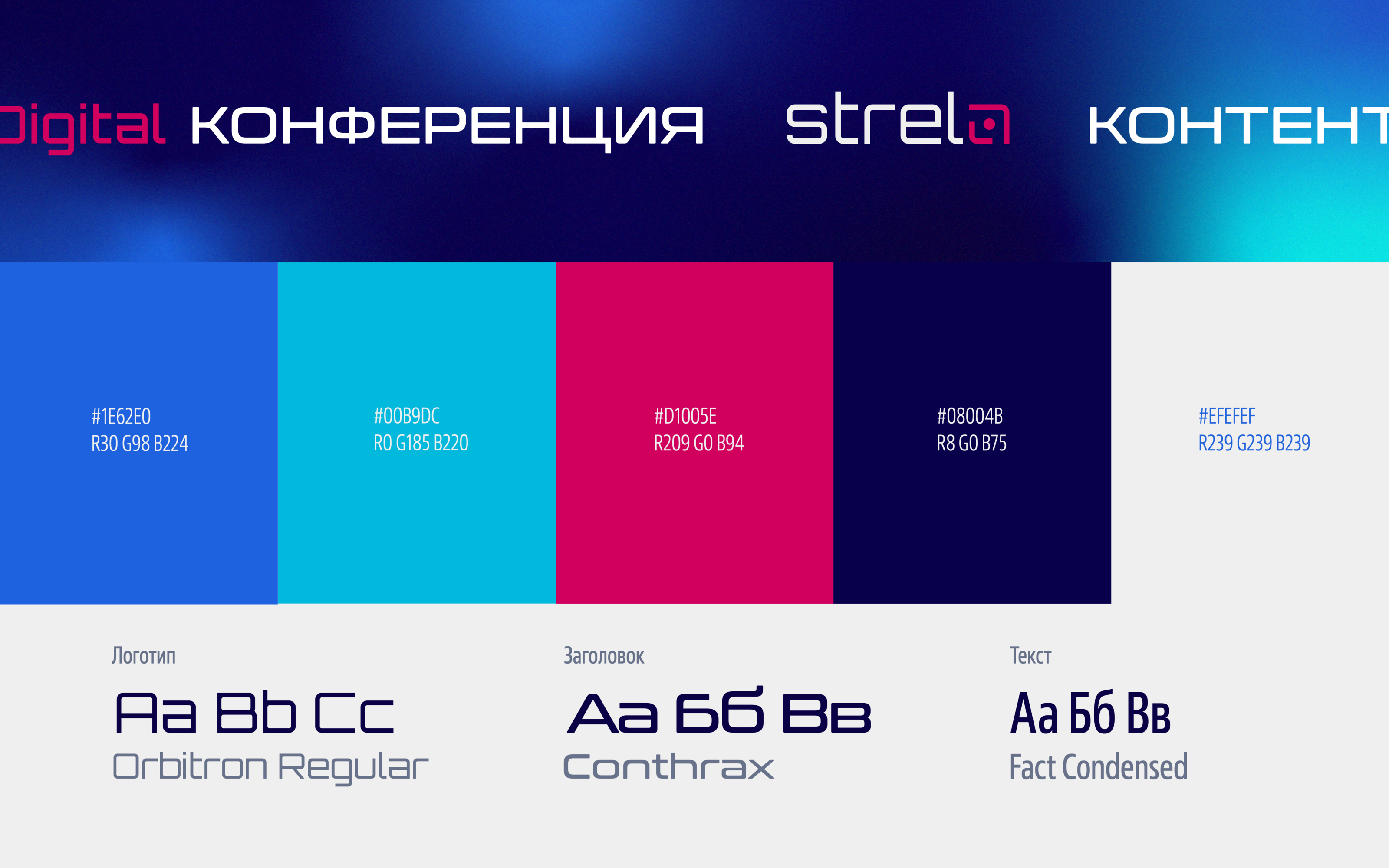 STRELA| Айдентика digital конференции — Изображение №6 — Брендинг на Dprofile