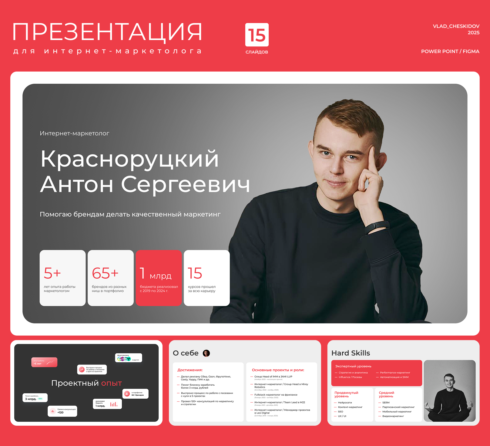 Дизайн презентации для интернет-маркетолога — Изображение №1 — Интерфейсы на Dprofile