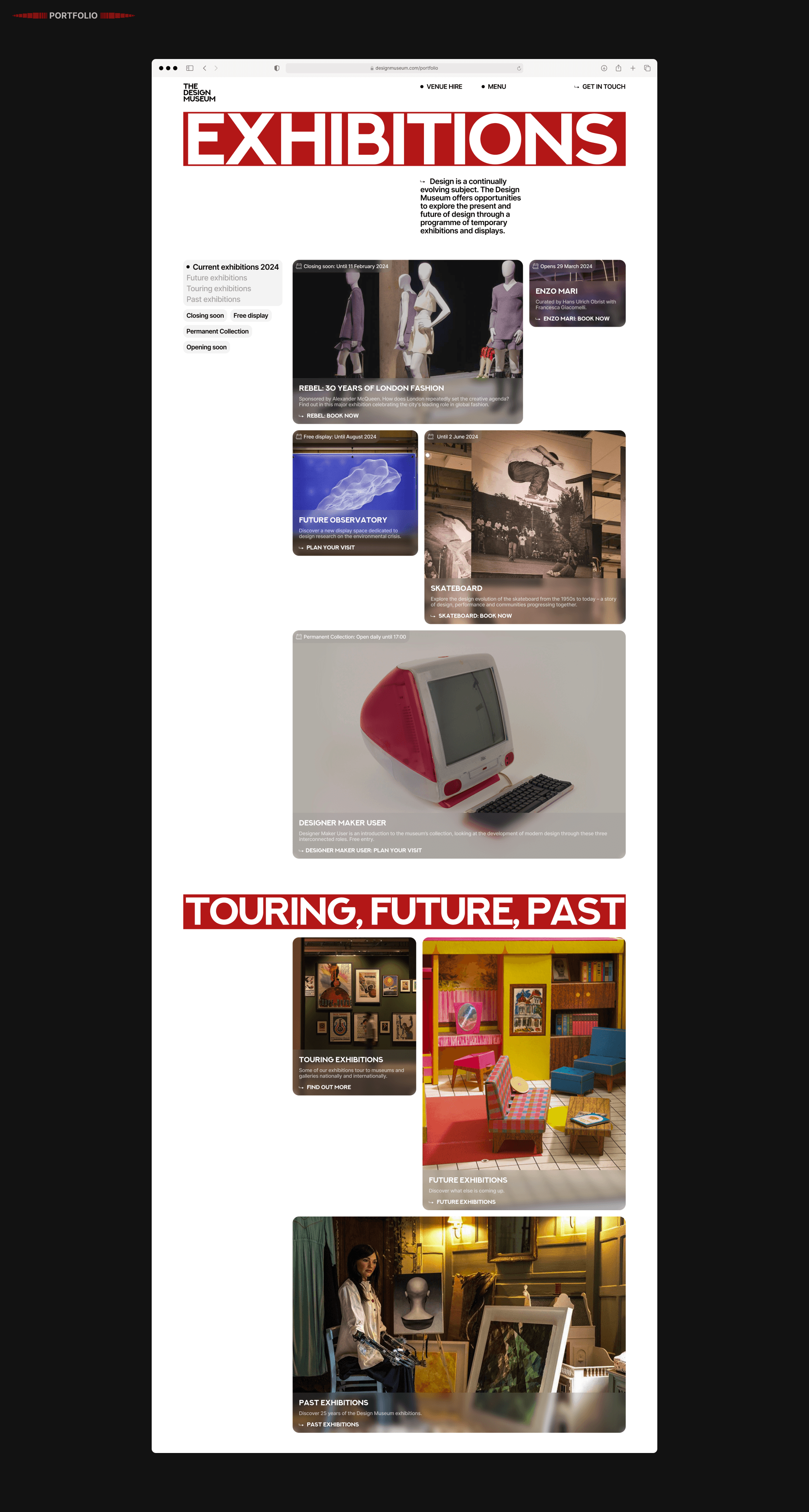 THE DESIGN MUSEUM | Corporate — Изображение №10 — Интерфейсы на Dprofile