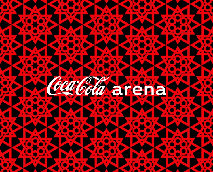 Coca-Cola Arena Pattern & Font Design — Брендинг, Иллюстрация на Dprofile