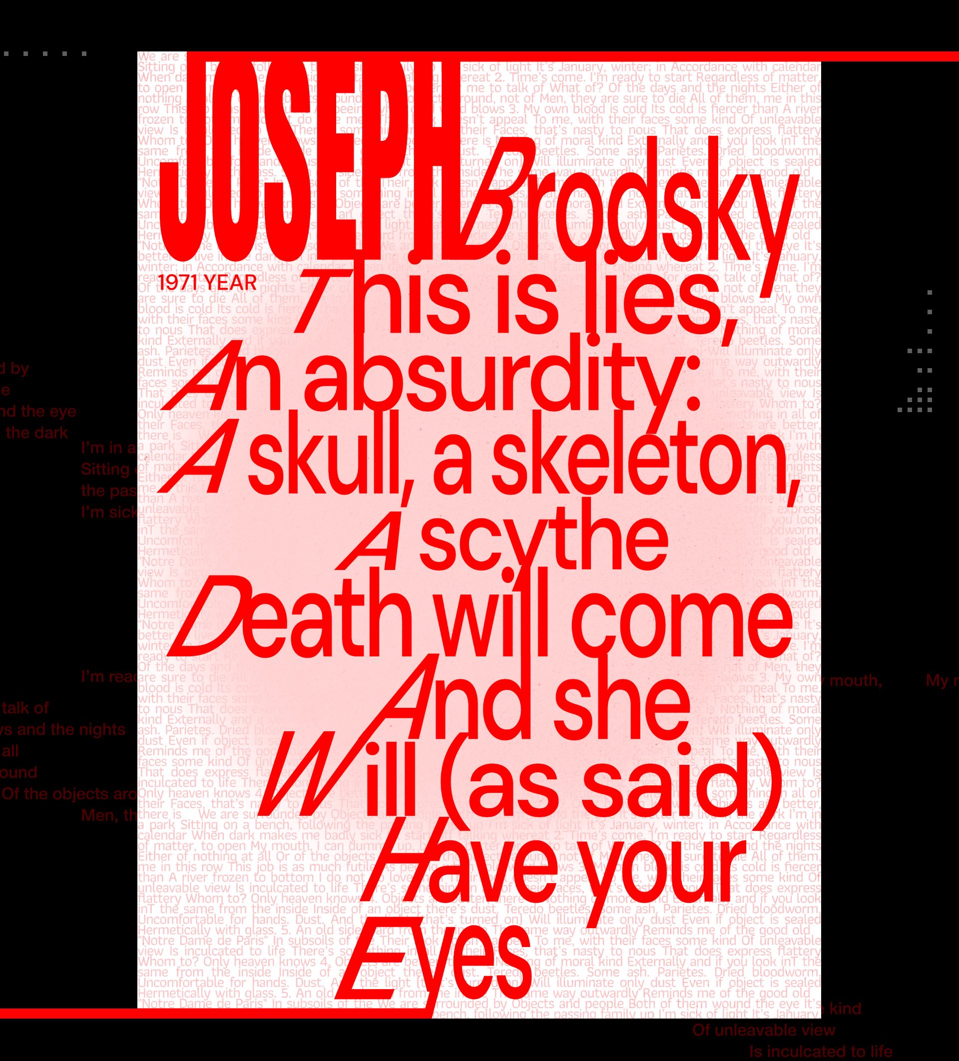 Poster Collection | Joseph Brodsky — Изображение №3 — Графика на Dprofile