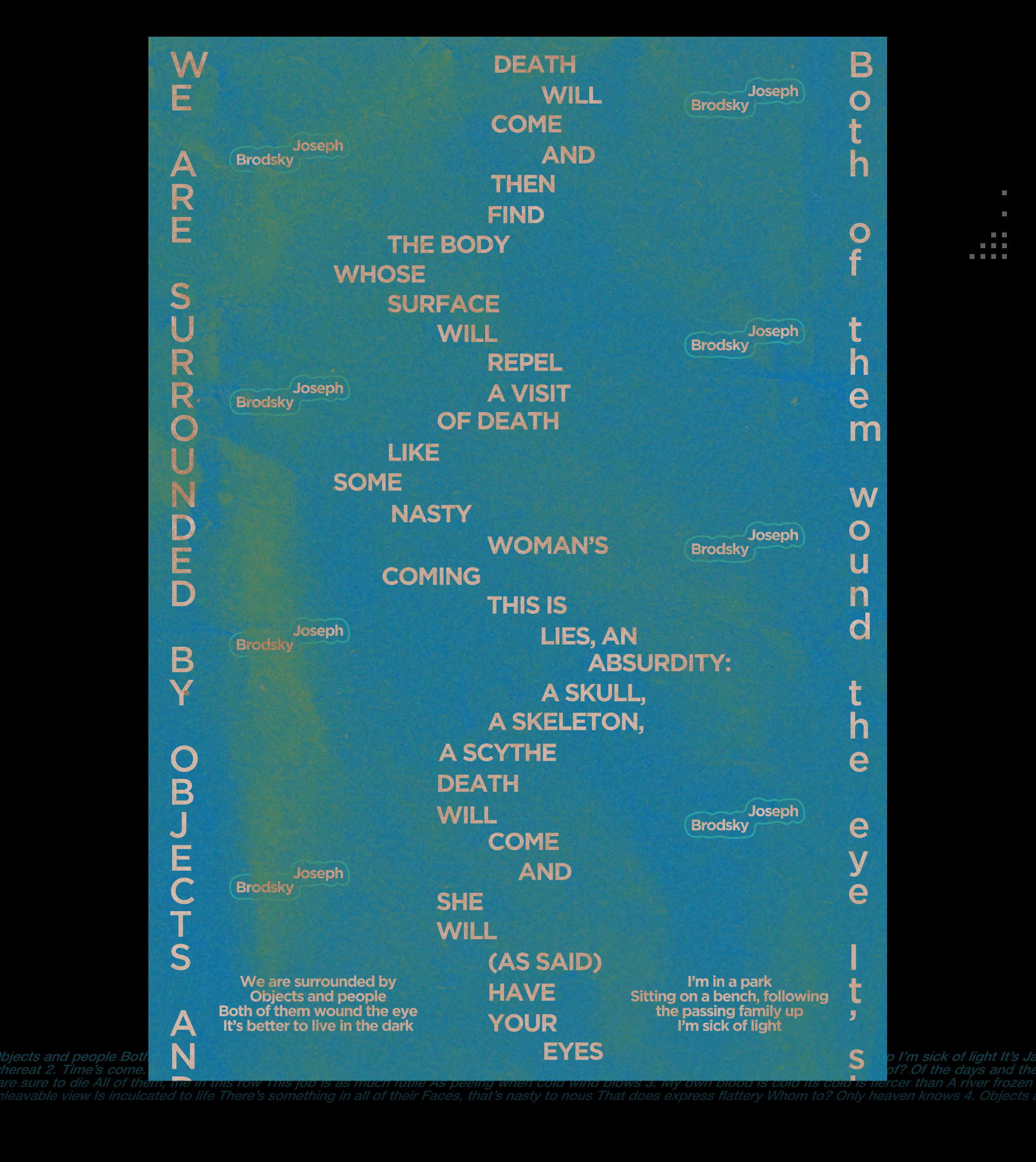 Poster Collection | Joseph Brodsky — Изображение №5 — Графика на Dprofile