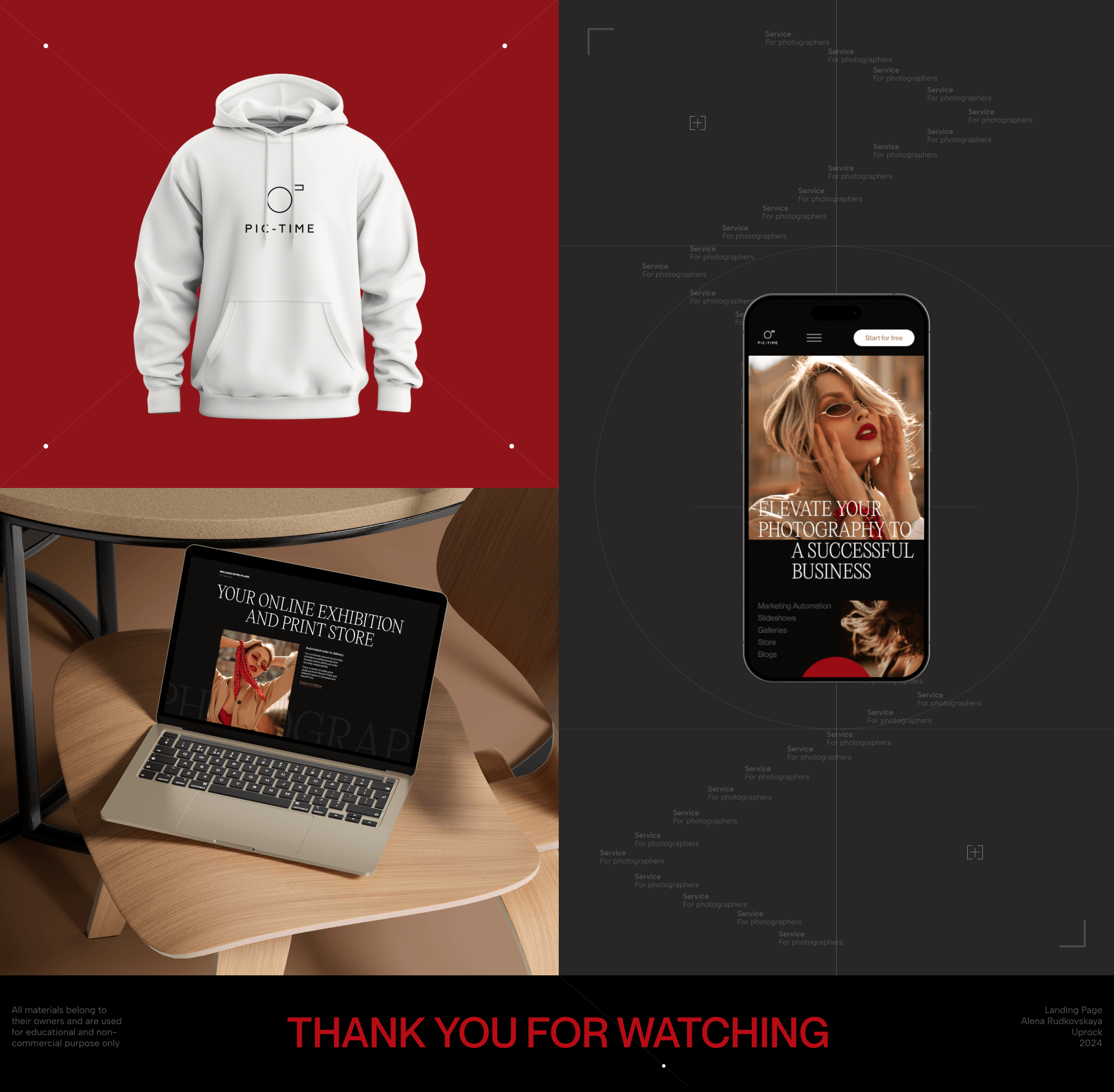 Landing Page | Pic-Time — Изображение №6 — Интерфейсы, Анимация на Dprofile