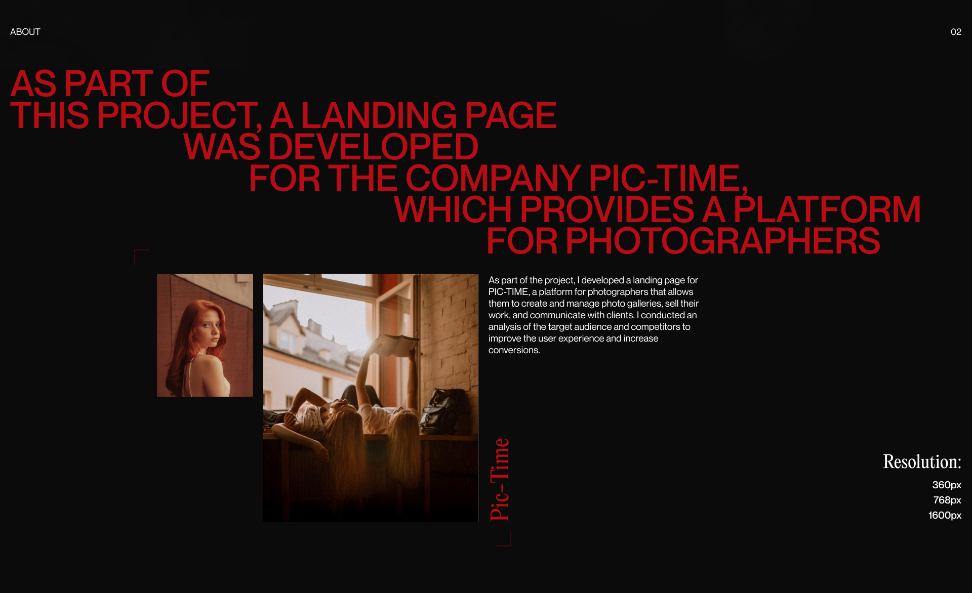Landing Page | Pic-Time — Изображение №2 — Интерфейсы, Анимация на Dprofile