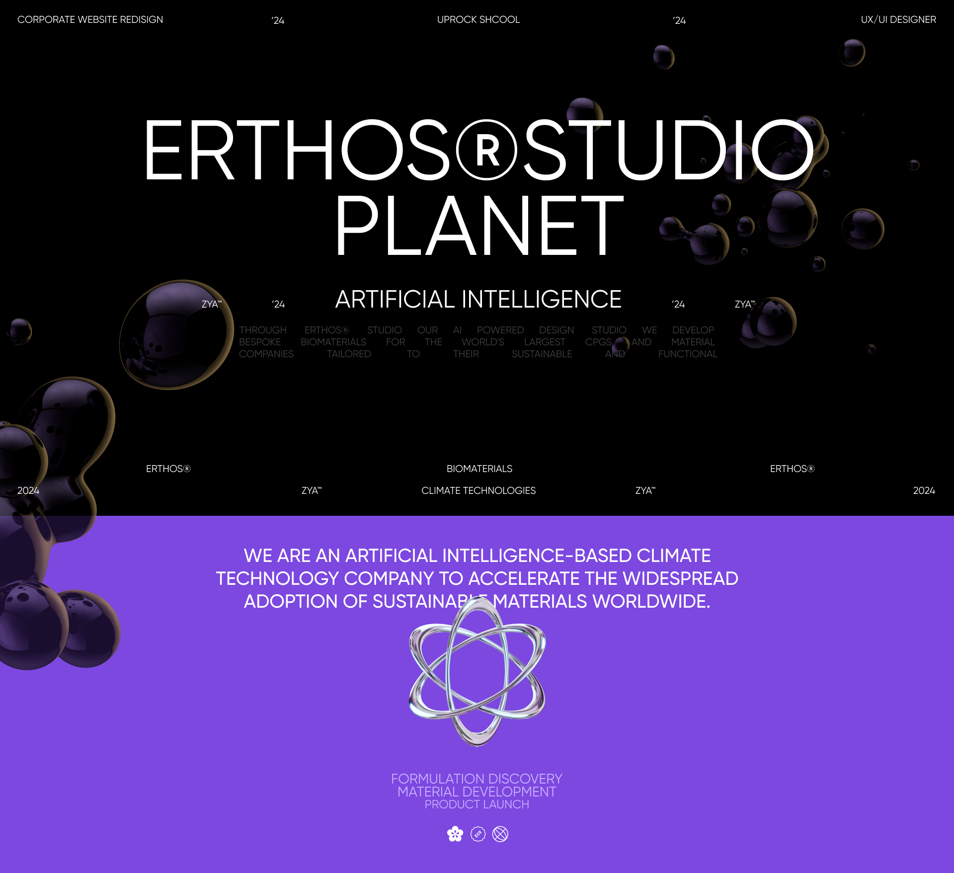 Erthos® | Corporate website — Изображение №1 — Интерфейсы на Dprofile