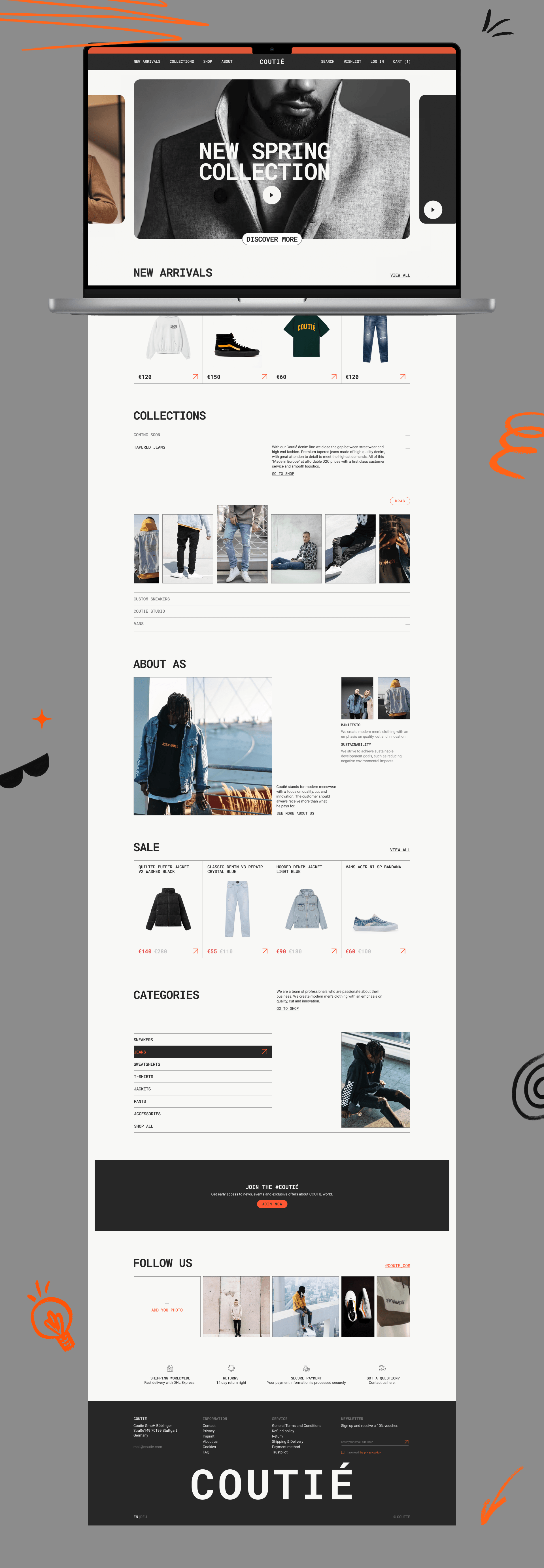 COUTIÉ | E-commerce redesign — Изображение №2 — Интерфейсы на Dprofile
