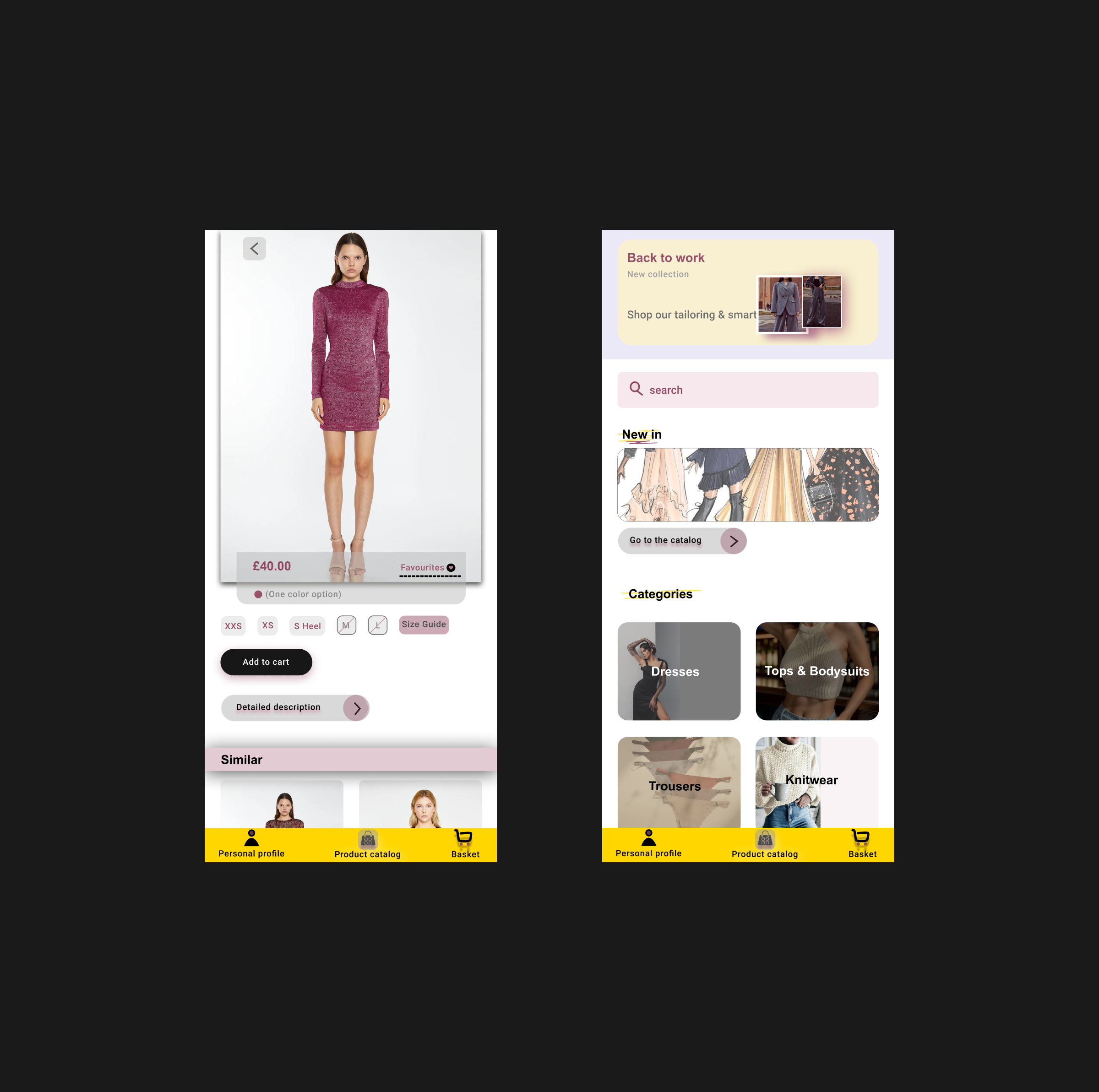 Glamour|E-commerce — Изображение №4 — Графика, Интерфейсы на Dprofile