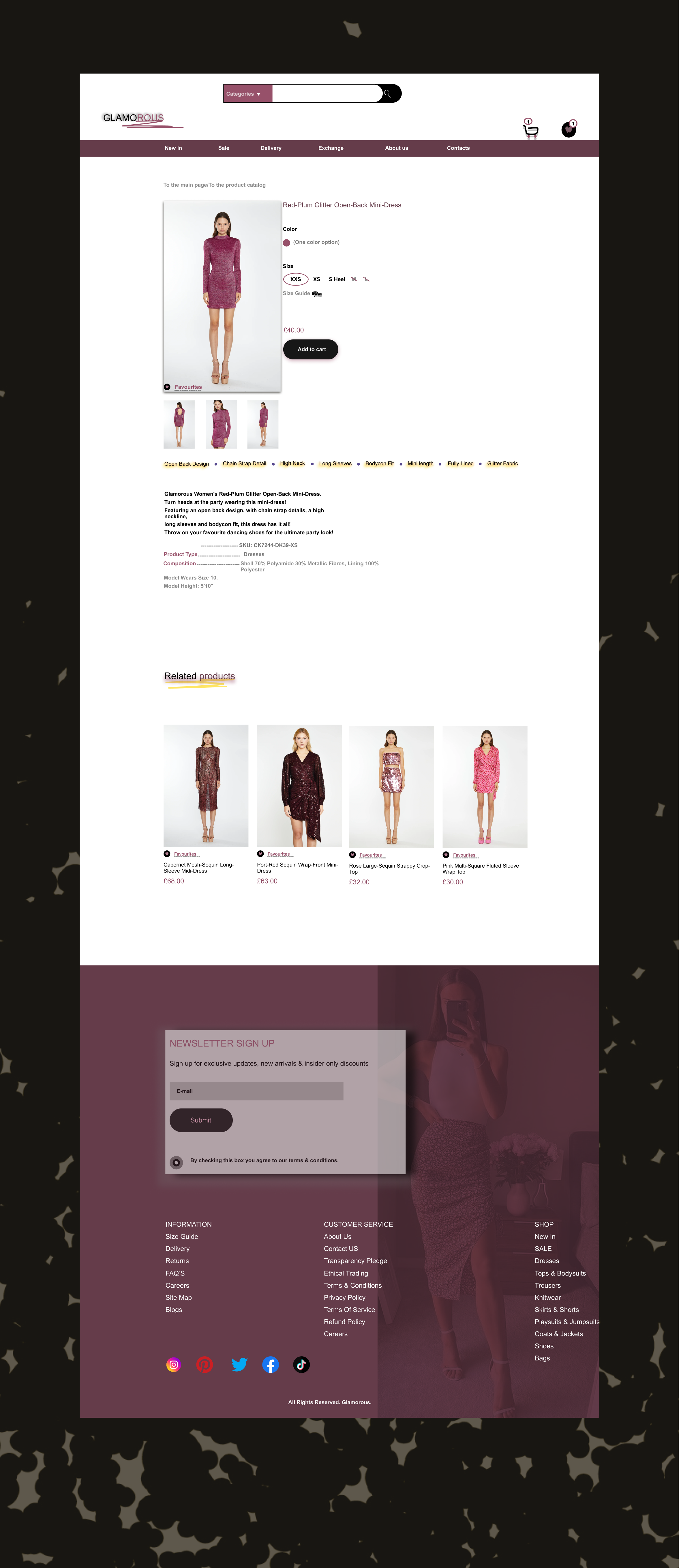 Glamour|E-commerce — Изображение №7 — Графика, Интерфейсы на Dprofile