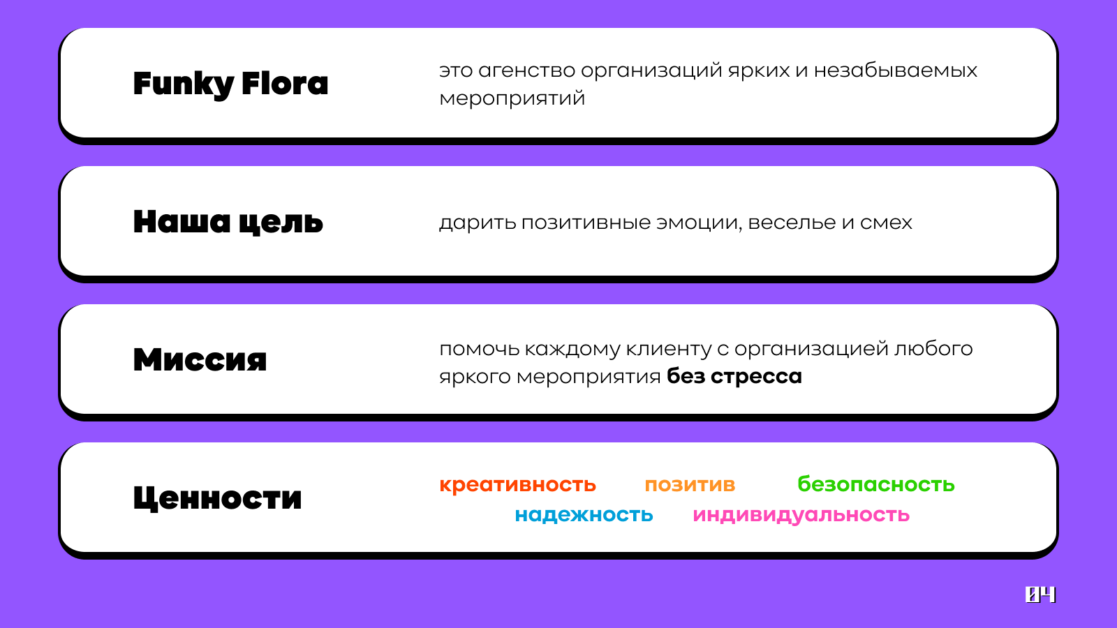 «FUNKY FLORA» | EVENT AGENCY — Изображение №4 — Брендинг, Графика на Dprofile