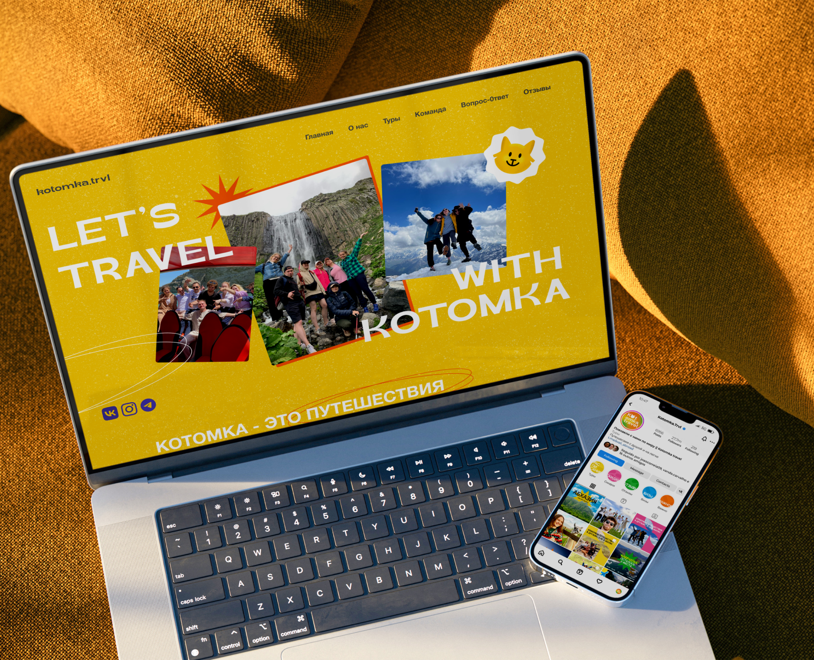 Фирменный стиль для тур агенства Котомка — Интерфейсы, Брендинг на Dprofile