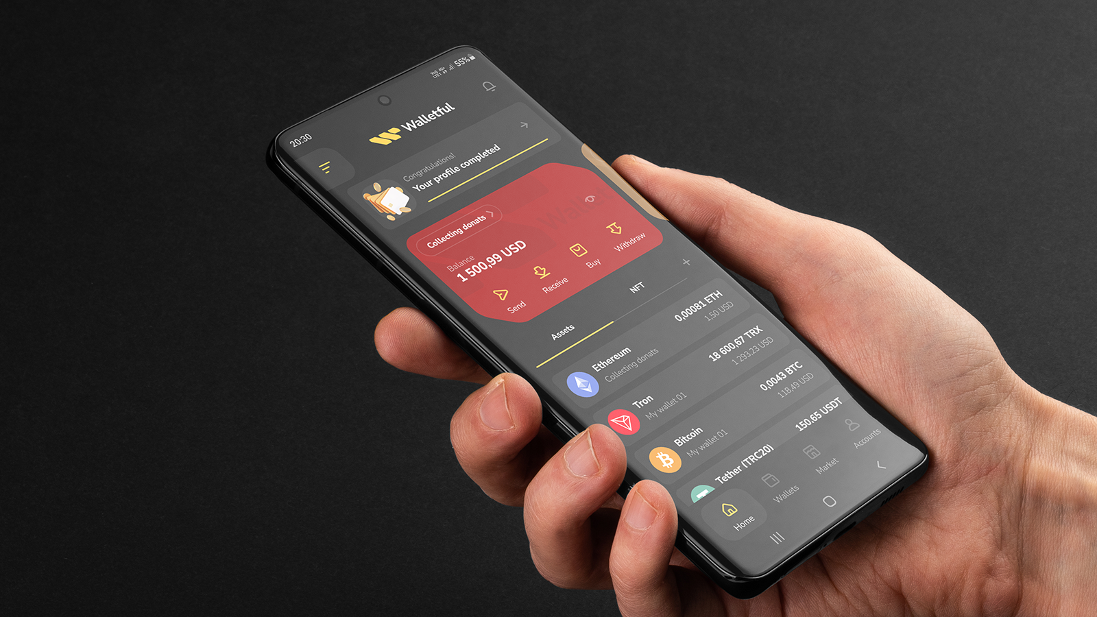 Walletful // Brand identity. Mobile app — Изображение №12 — Интерфейсы, Брендинг на Dprofile