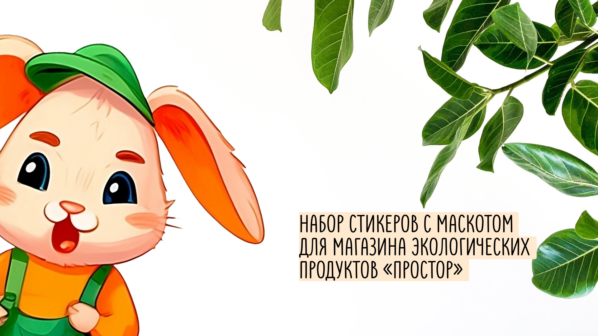 Эко магазин "Простор" | Стикеры — Изображение №1 — Иллюстрация, Графика на Dprofile
