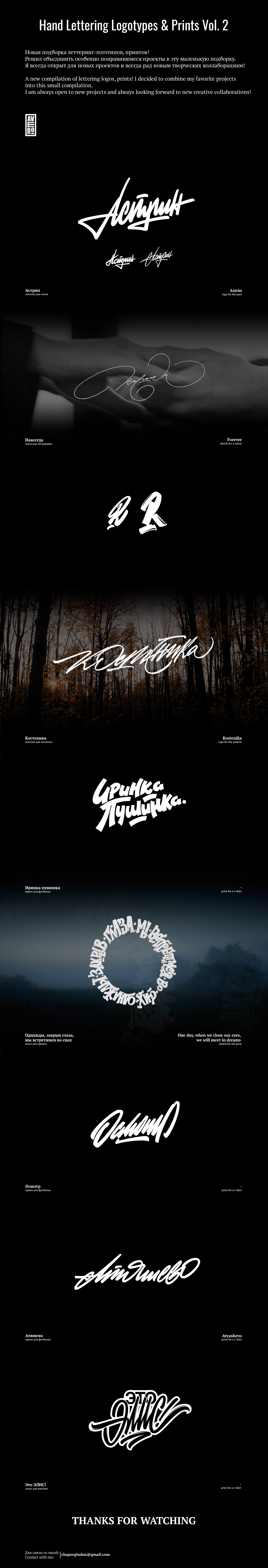 Hand Lettering Logotypes & Prints Vol. 2 — Изображение №1 — Графика на Dprofile