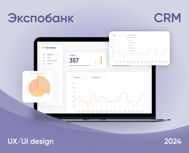 CRM-система. Экспобанк. — Интерфейсы на Dprofile