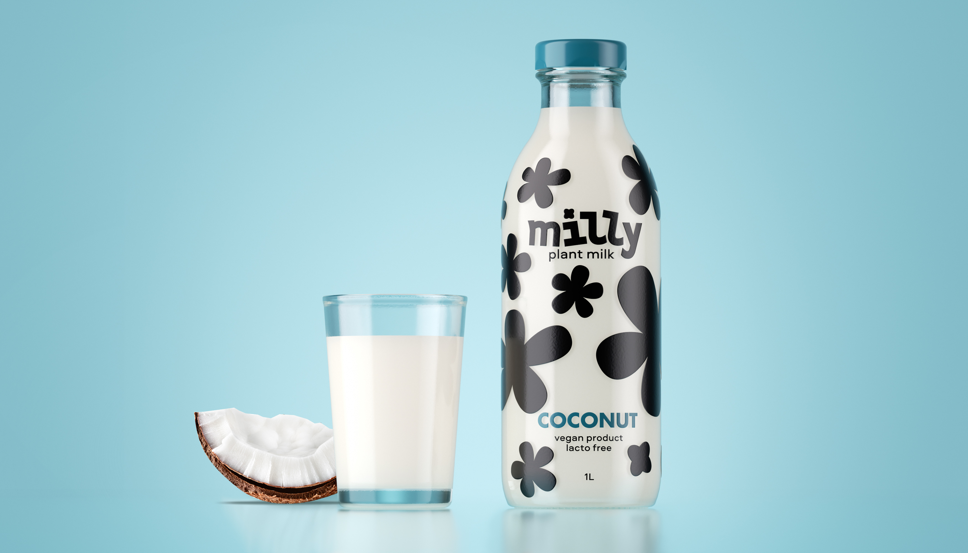 Vegan milk Milly — Изображение №5 — Графика на Dprofile