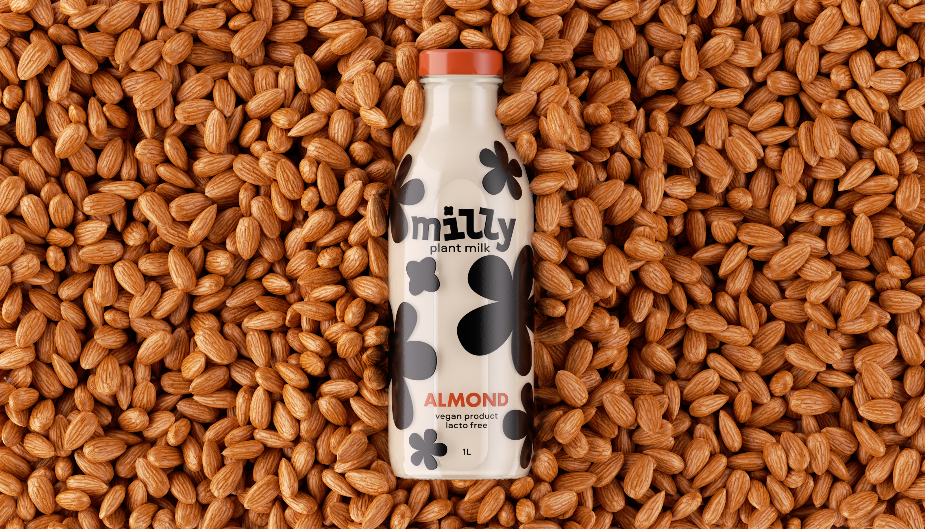 Vegan milk Milly — Изображение №4 — Графика на Dprofile