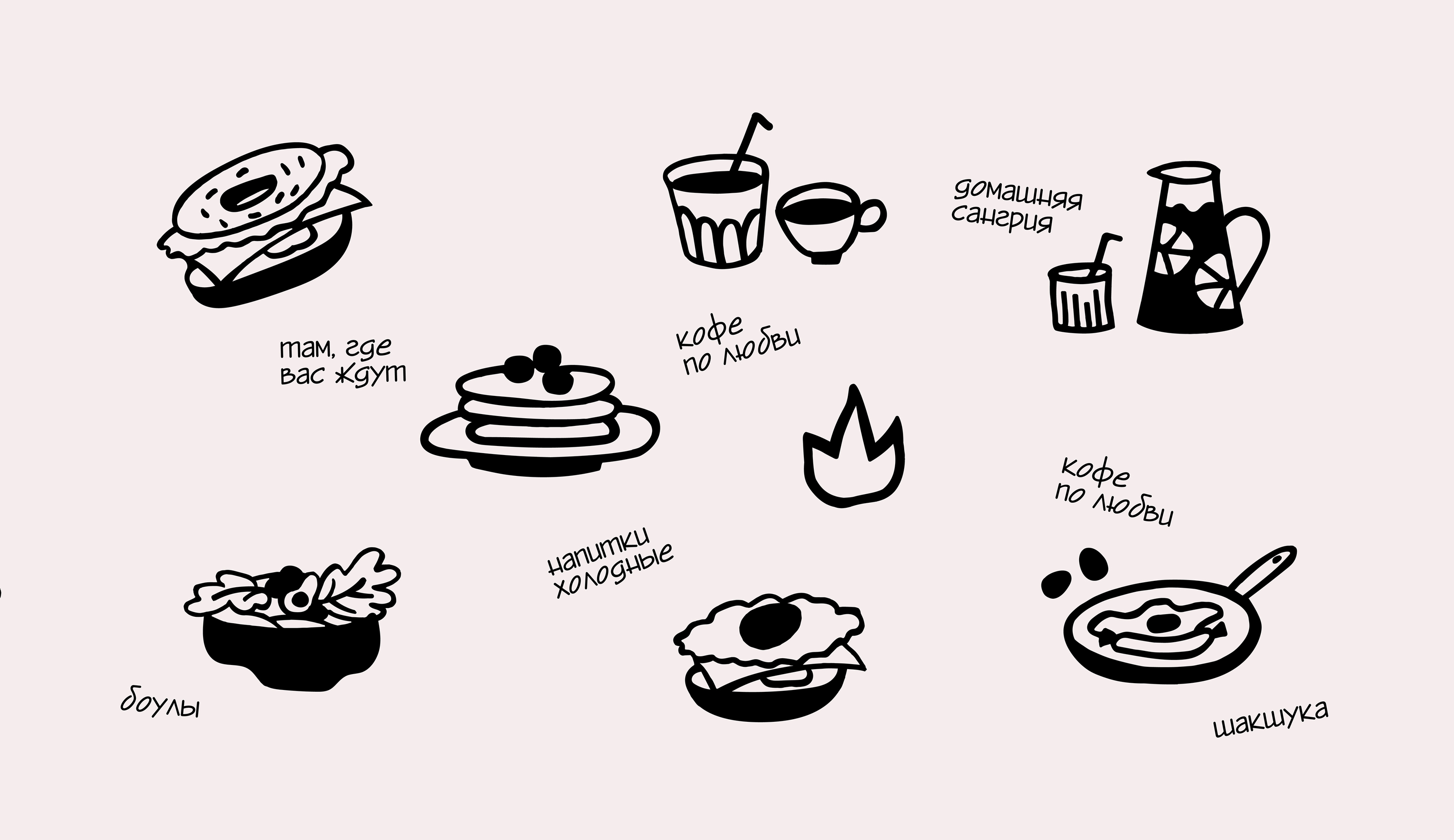 FAM. Breakfast club cafe identity — Изображение №3 — Брендинг, Графика на Dprofile