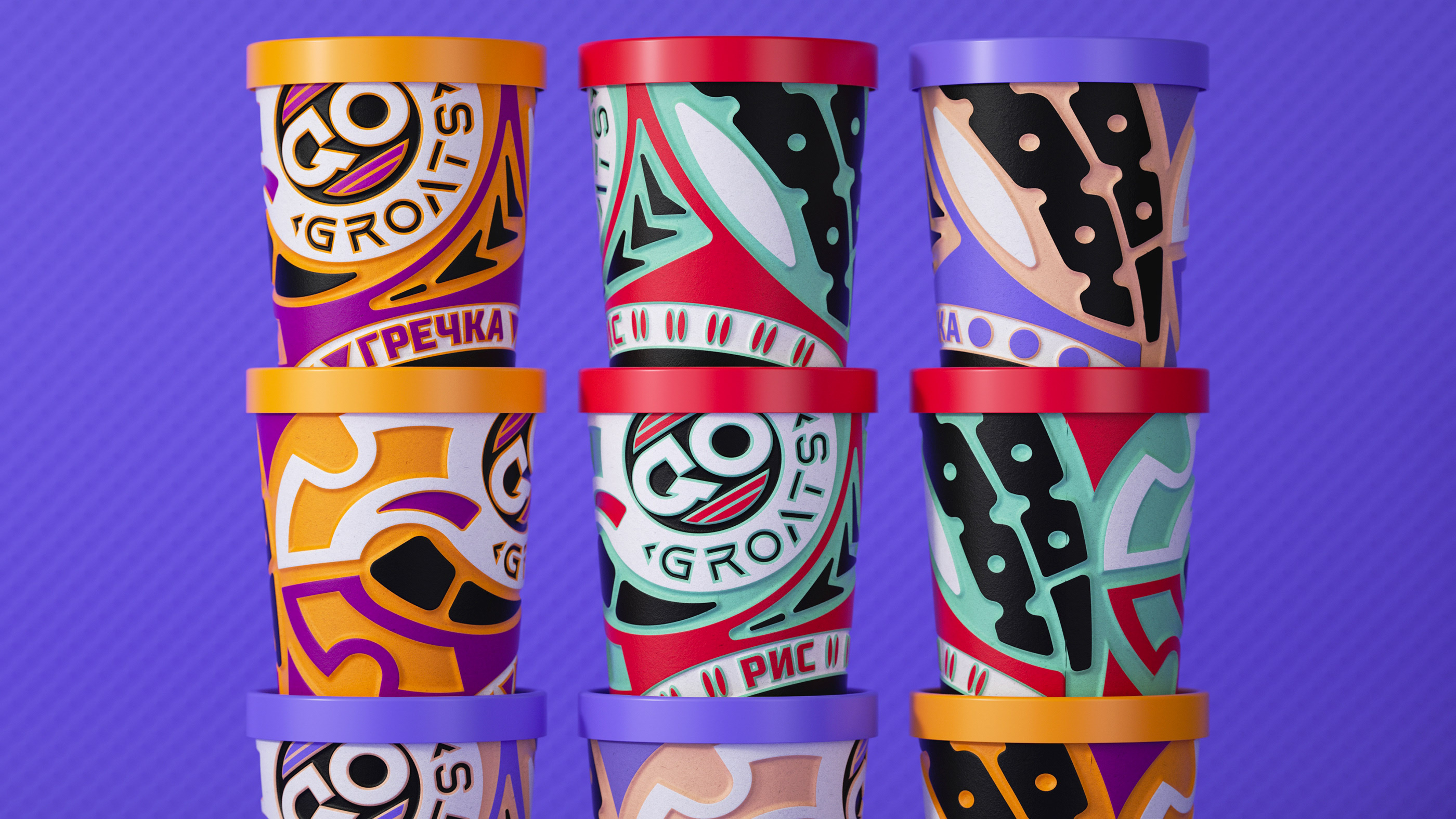 GO GROATS fitness cereal packaging — Изображение №12 — Брендинг, Графика на Dprofile