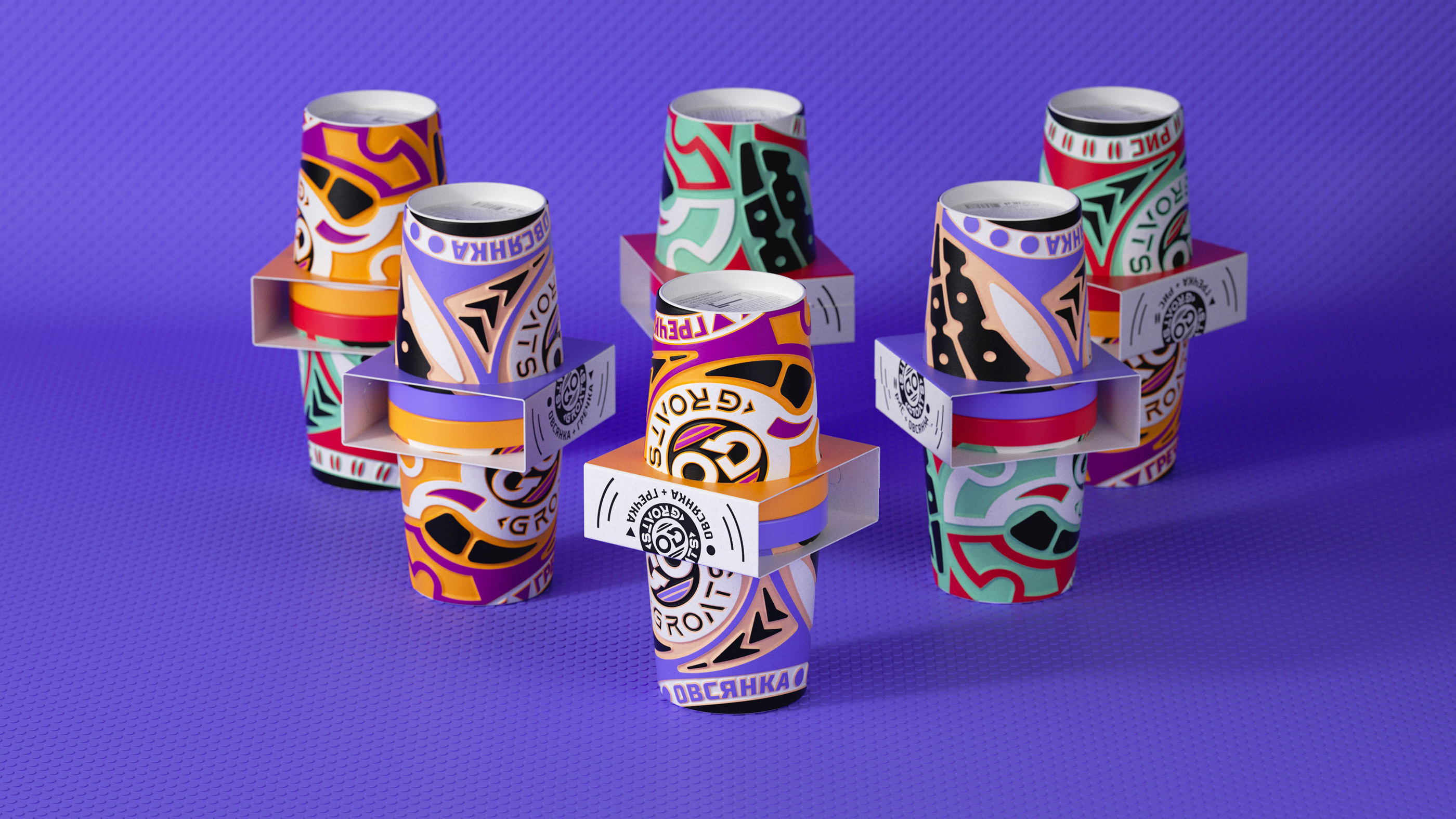 GO GROATS fitness cereal packaging — Изображение №15 — Брендинг, Графика на Dprofile