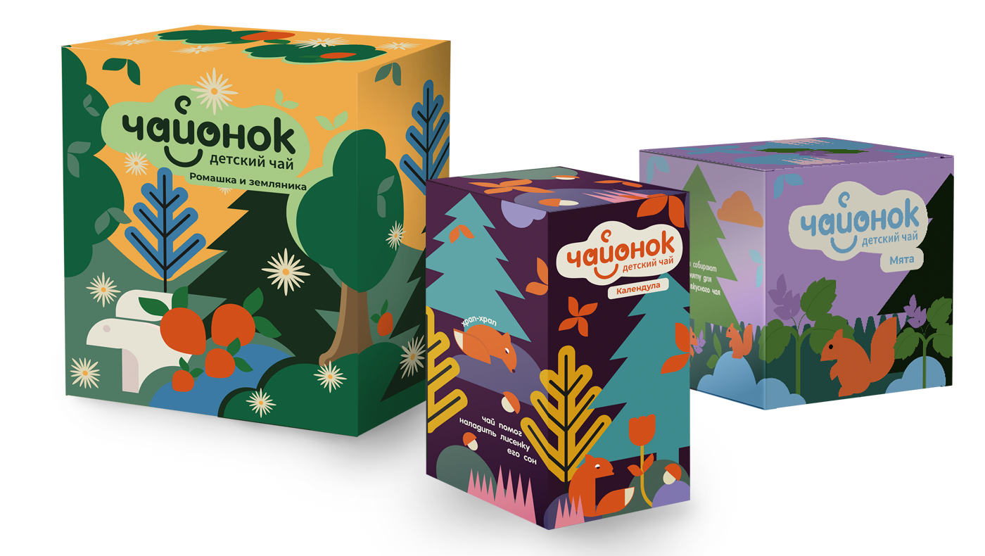Дизайн упаковки детского чая Чайонок — Изображение №1 — Брендинг на Dprofile