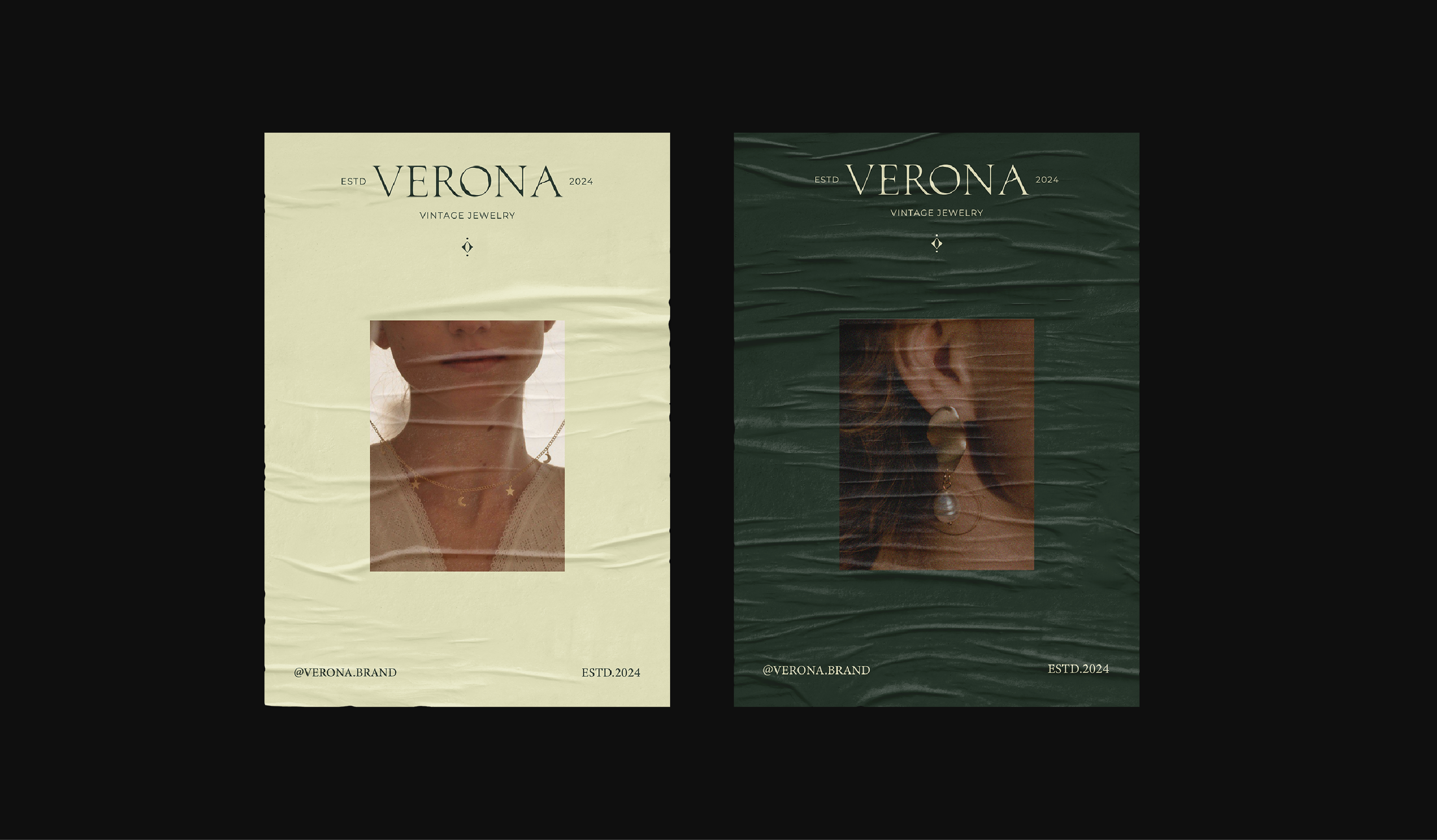 VERONA / Фирменный стиль для бренда винтажных украшений — Изображение №11 — Брендинг, Графика на Dprofile