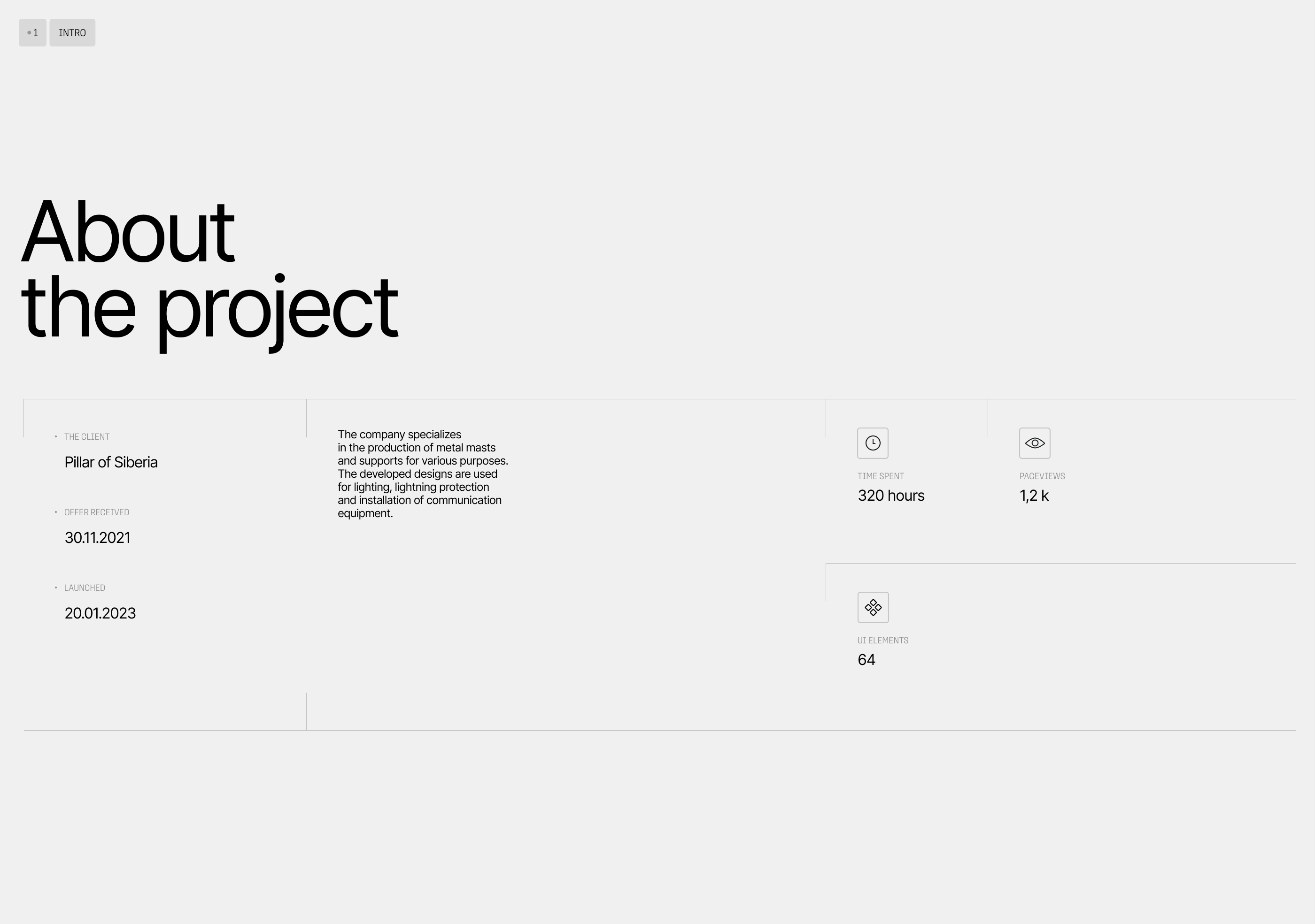 PILLAR OF SIBERIA — Web & Branding — Изображение №2 — Интерфейсы, 3D на Dprofile