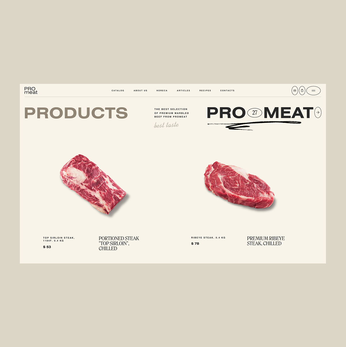 Promeat — Изображение №28 — Интерфейсы, Брендинг на Dprofile