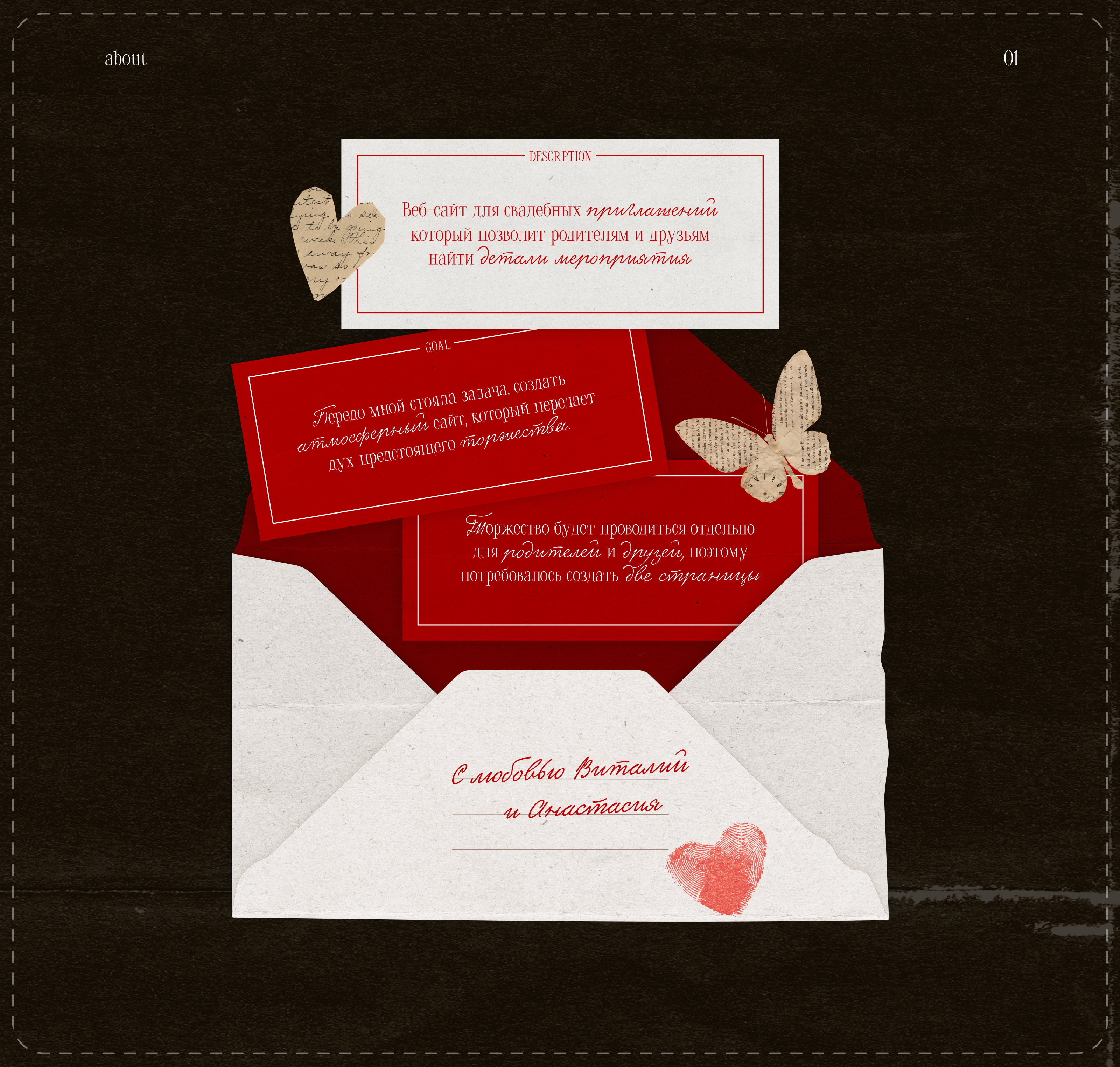 Wedding invitation | UX/UI design — Изображение №2 — Интерфейсы, Графика на Dprofile