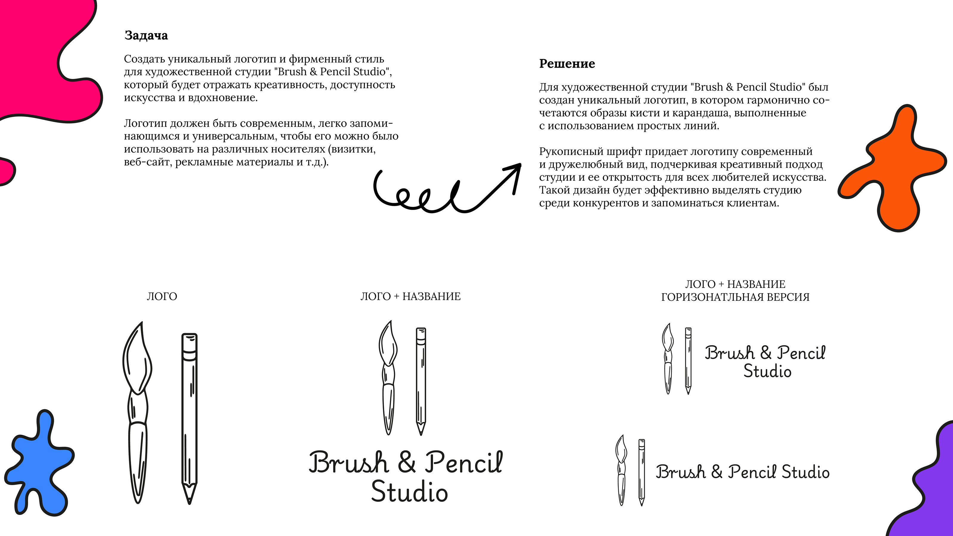 Brush & Pencil Studio | Фирменный стиль | Айдентика | — Изображение №2 — Брендинг на Dprofile