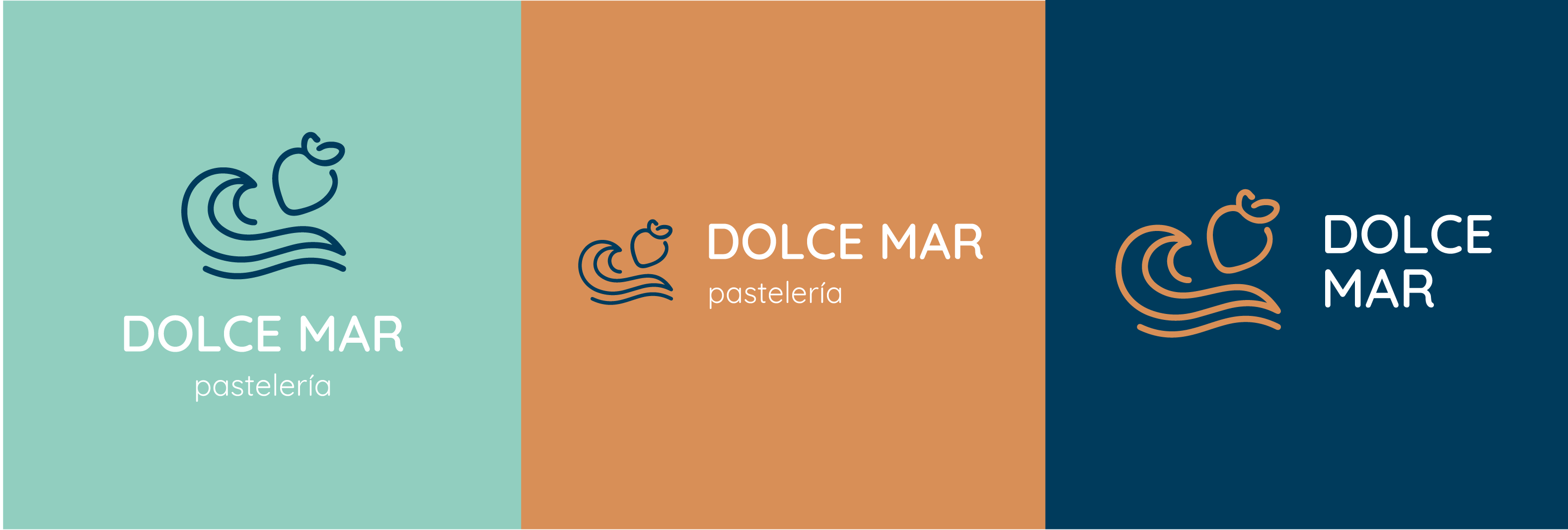DOLCE MAR. Минималистичный логотип для кондитерской. — Изображение №6 — Брендинг на Dprofile