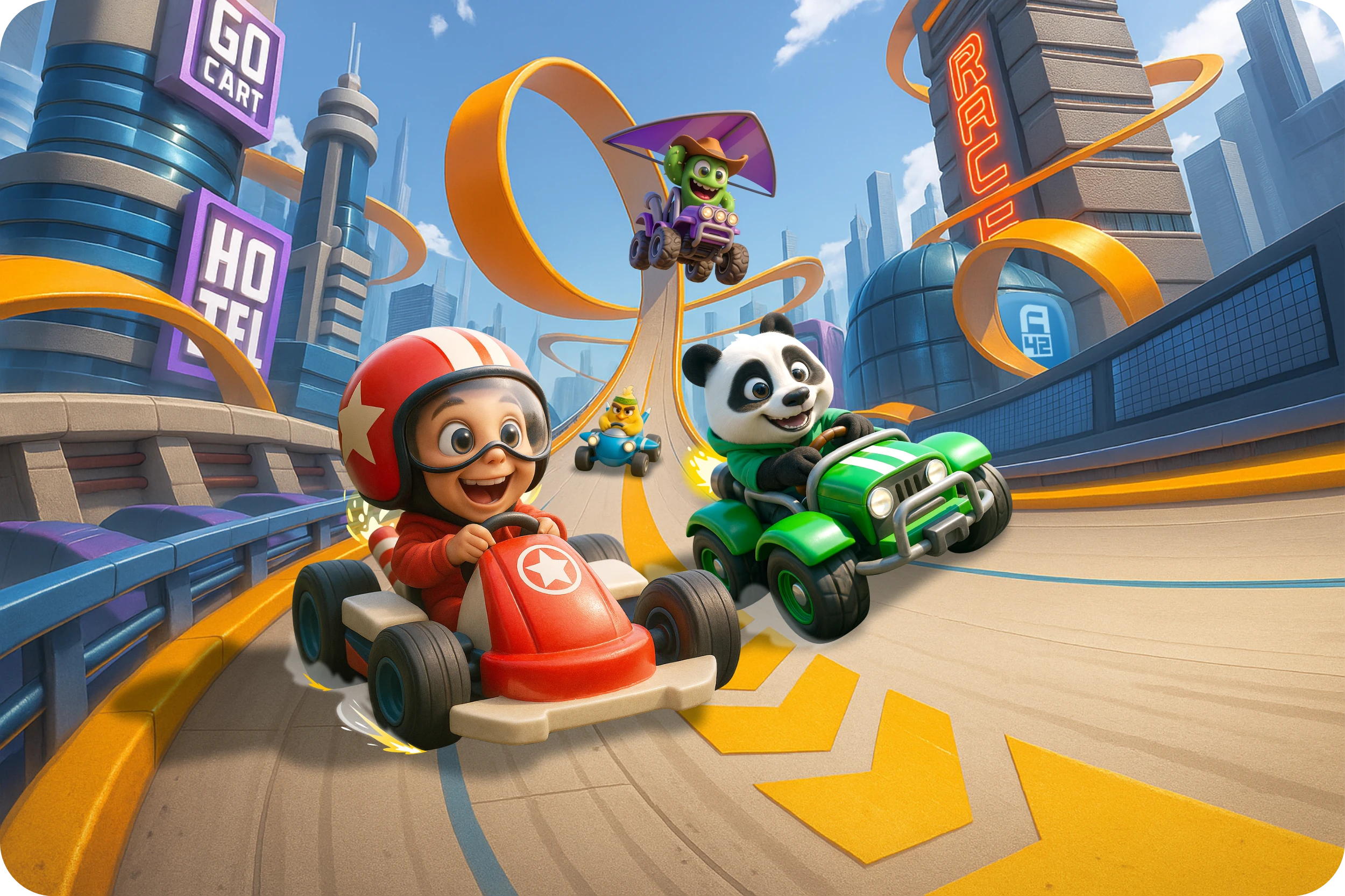 Race game new look — Изображение №3 — Иллюстрация на Dprofile