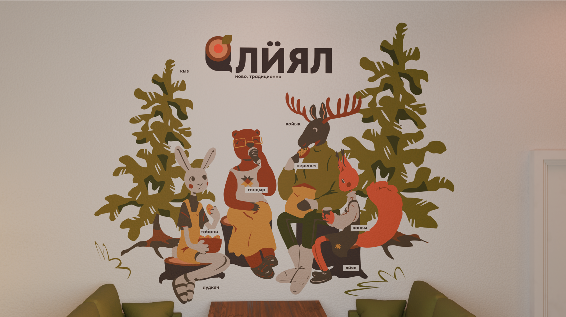Брендинг удмуртского кафе "Лӥял" — Изображение №10 — Брендинг, Иллюстрация на Dprofile