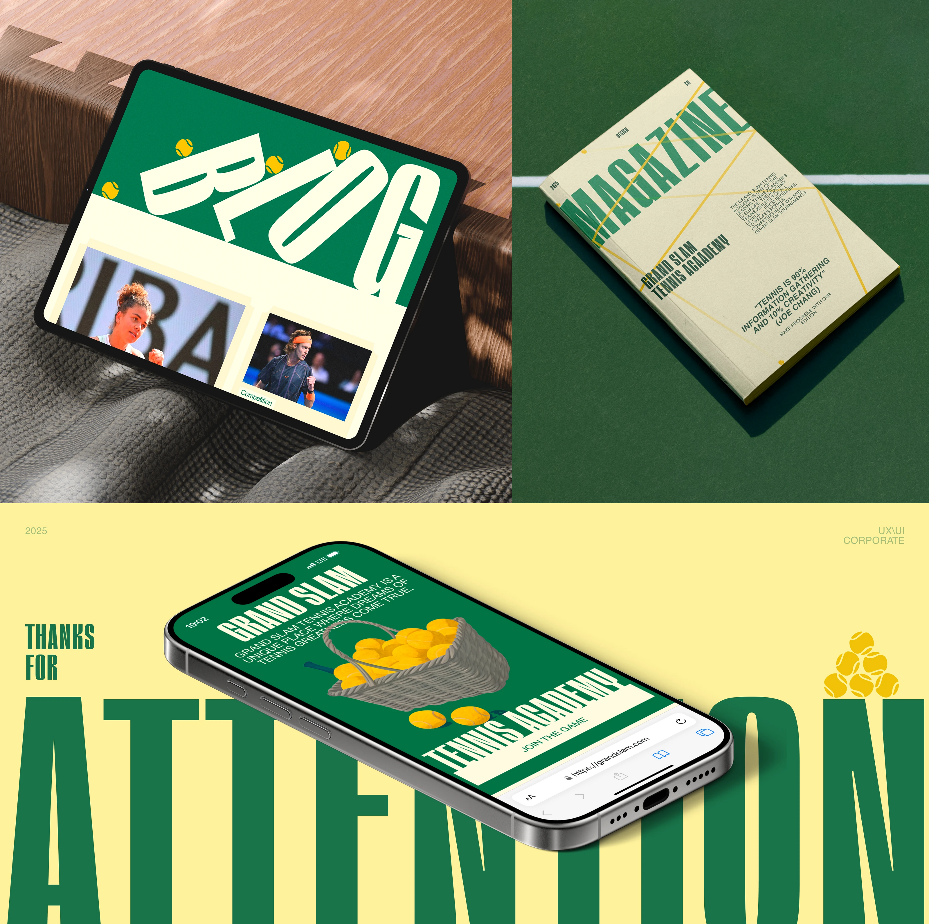 Grand Slam Tennis Academy | Corporate website — Изображение №7 — Интерфейсы, Брендинг на Dprofile