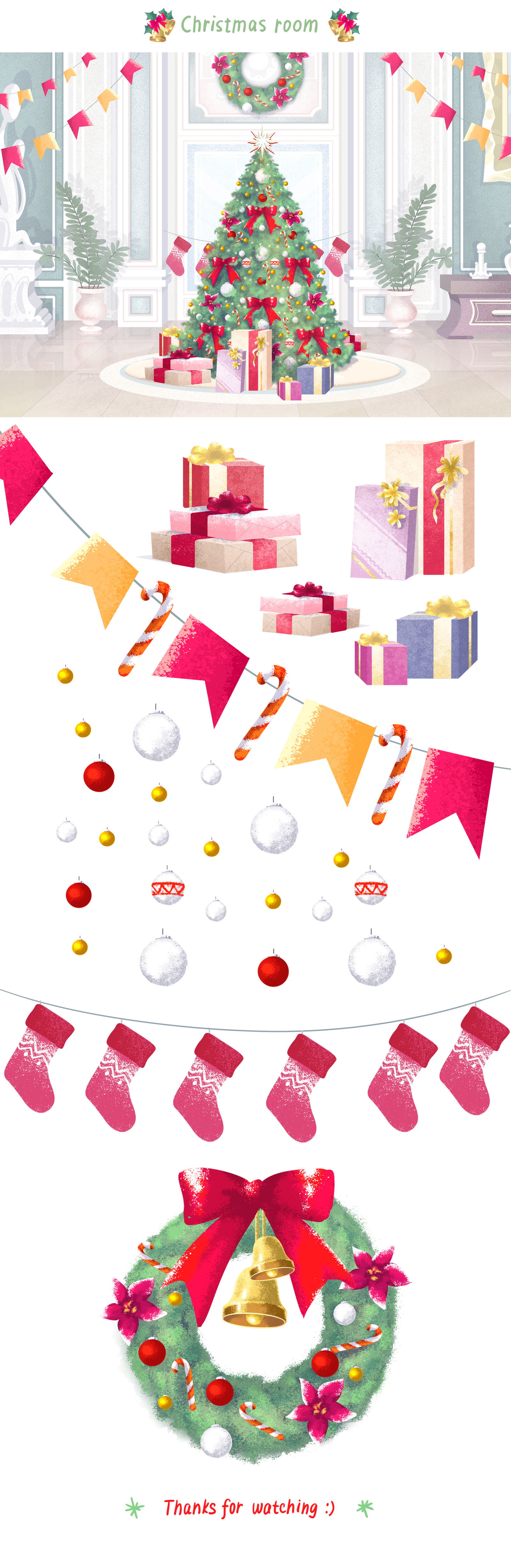 Christmas room — Изображение №1 — Иллюстрация на Dprofile